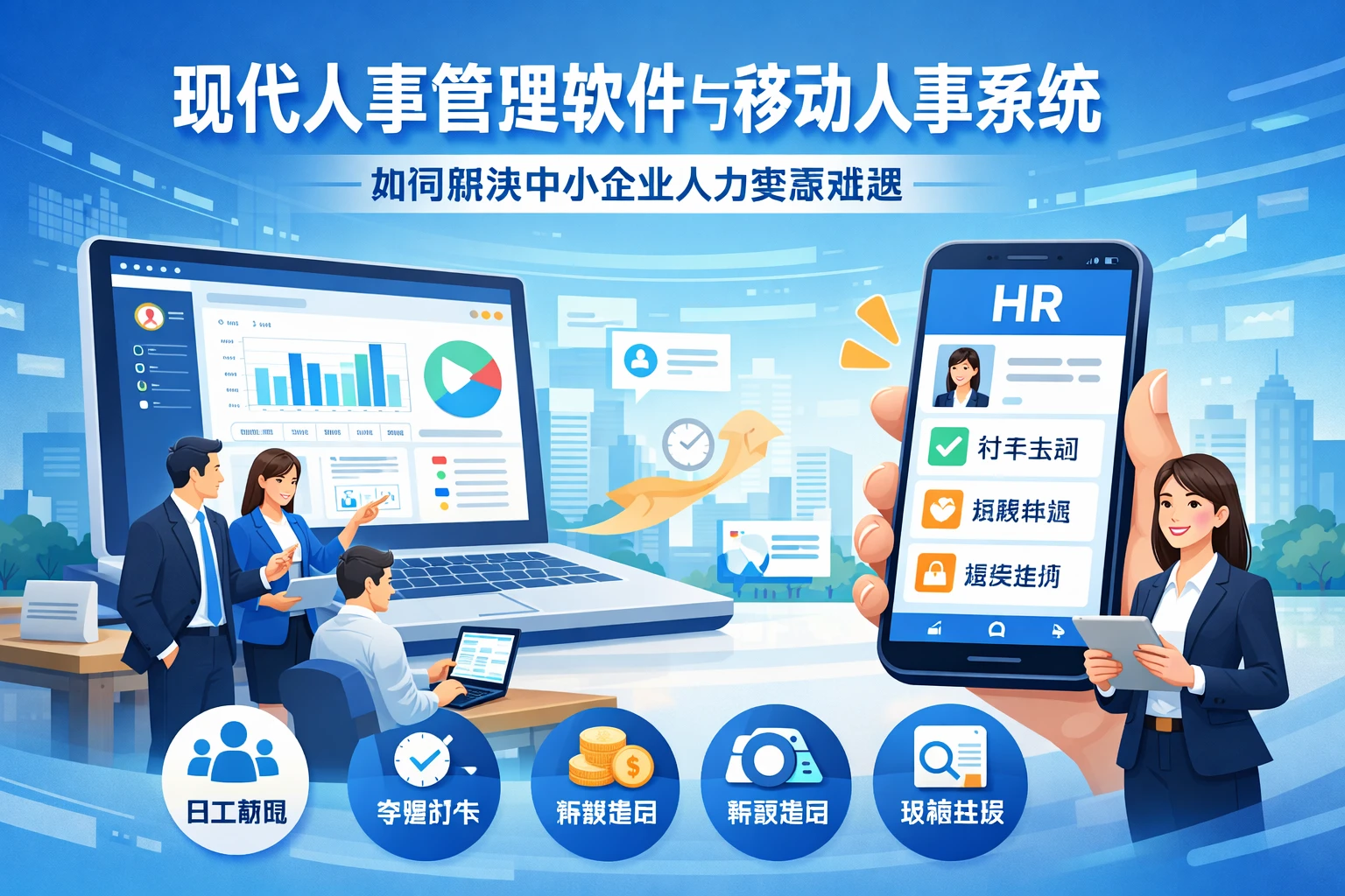 现代人事管理软件与移动人事系统如何解决中小企业人力资源难题