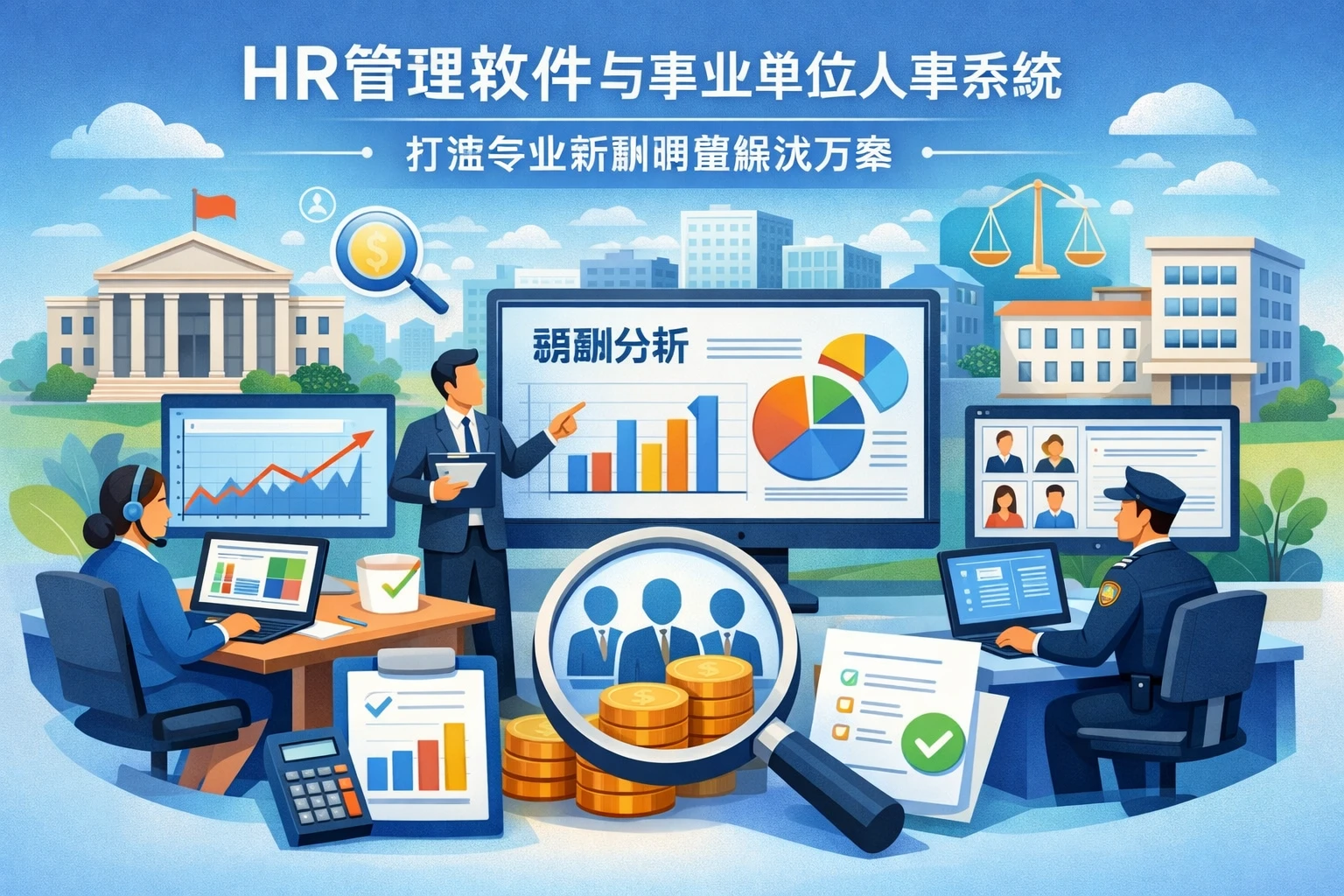 HR管理软件与事业单位人事系统：打造专业薪酬调查解决方案