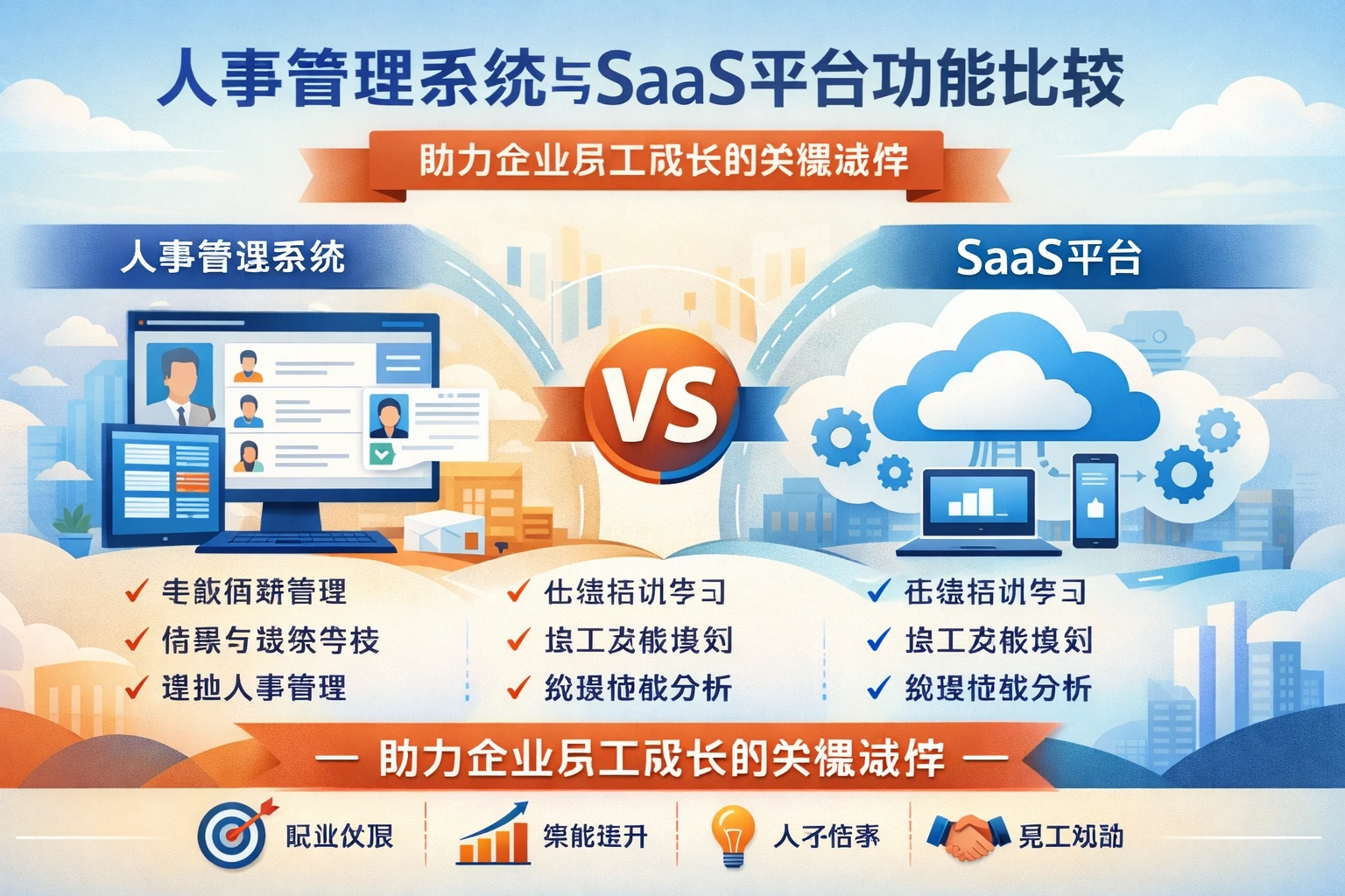 人事管理系统与SaaS平台功能比较：助力企业员工成长的关键选择