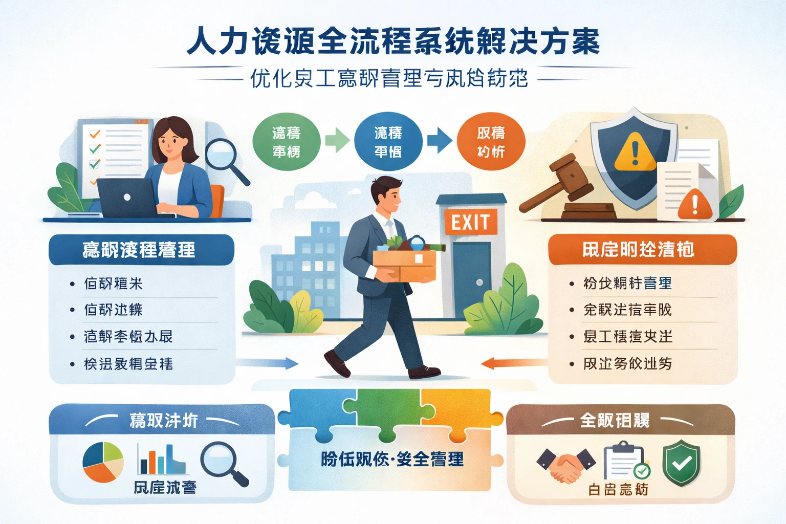 人力资源全流程系统解决方案:优化员工离职管理与风险防范