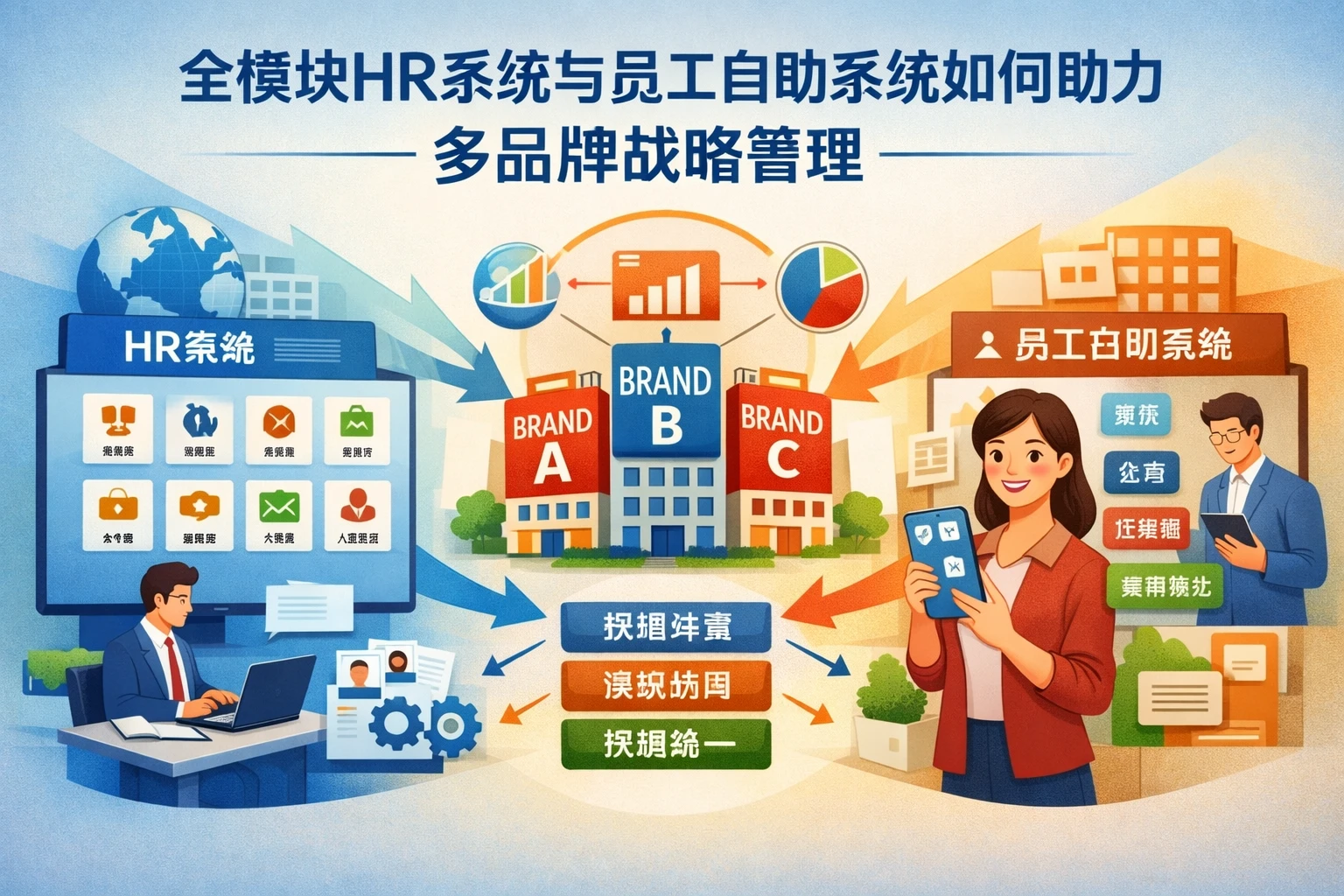 全模块HR系统与员工自助系统如何助力多品牌战略管理