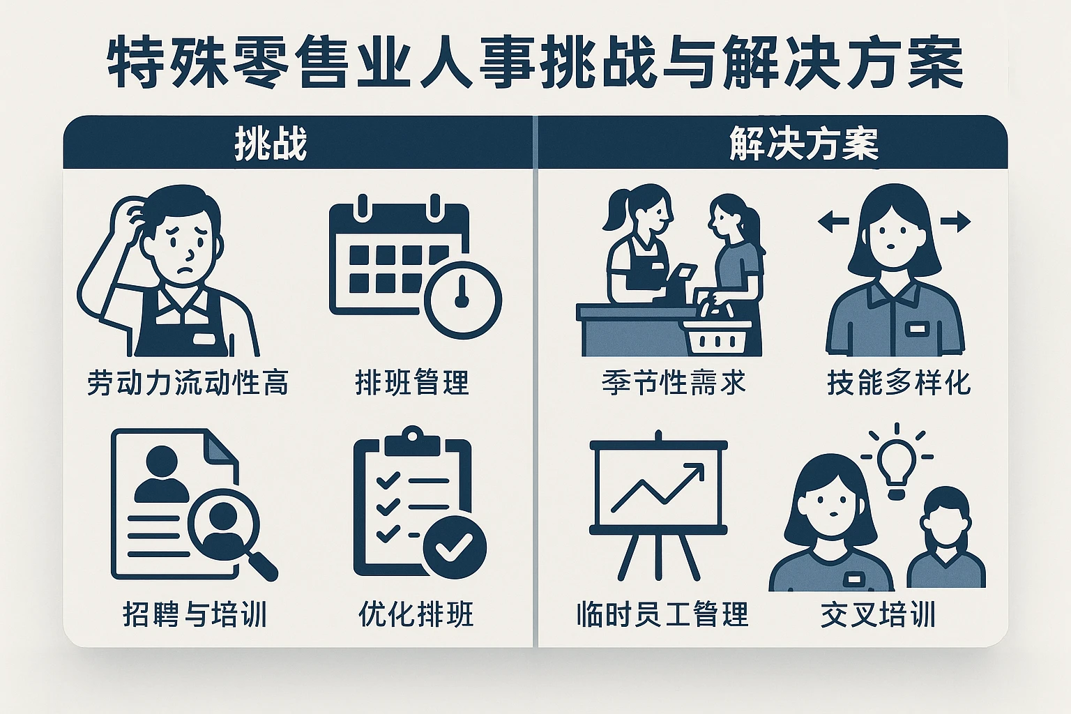 零售业人事管理的特殊挑战与解决方案