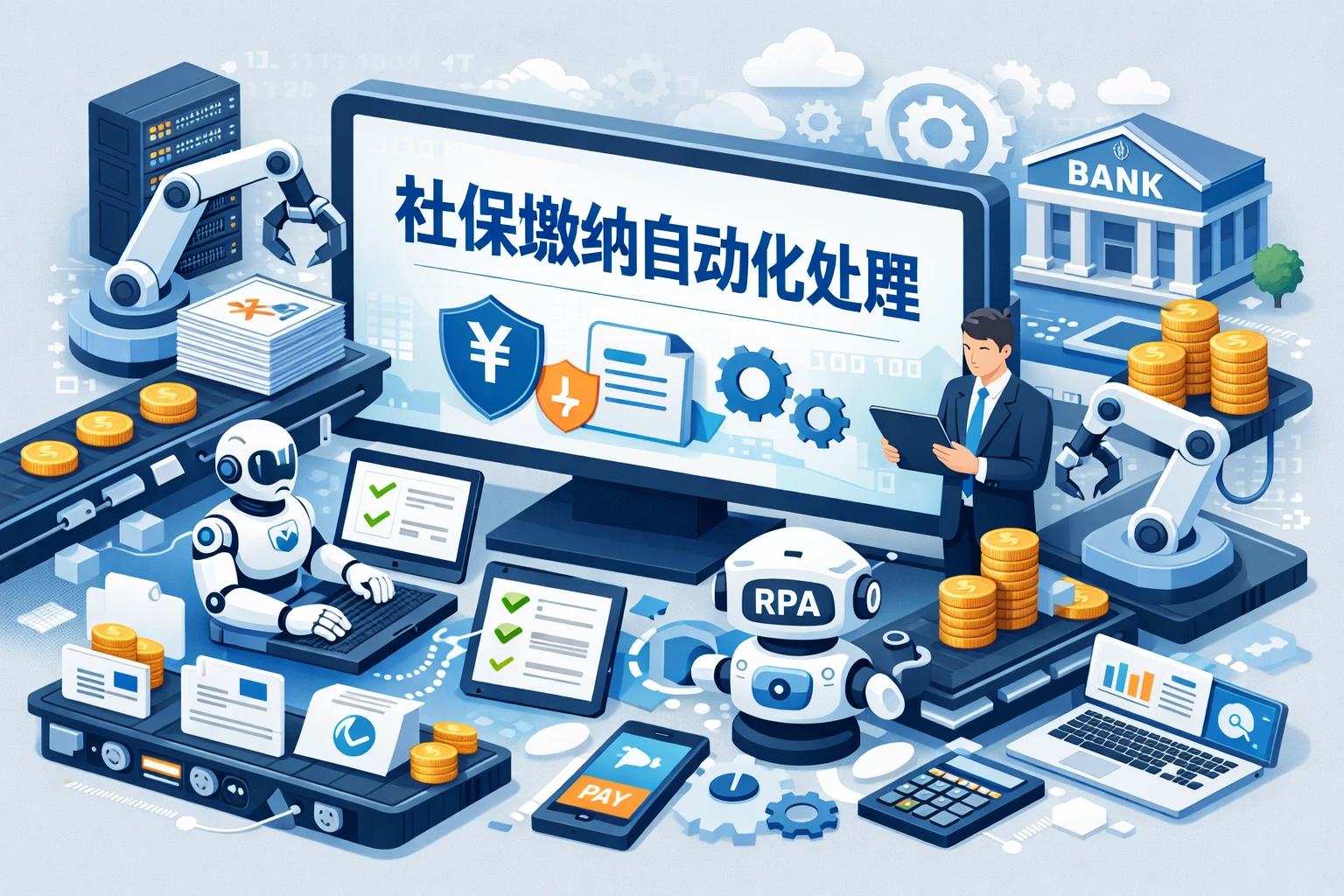 社保缴纳自动化处理