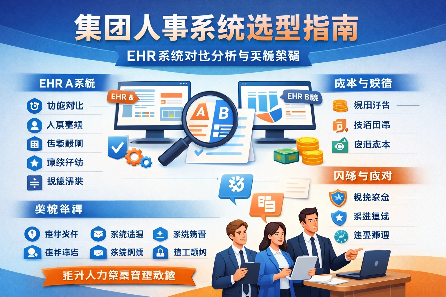 集团人事系统选型指南：EHR系统对比分析与实施策略