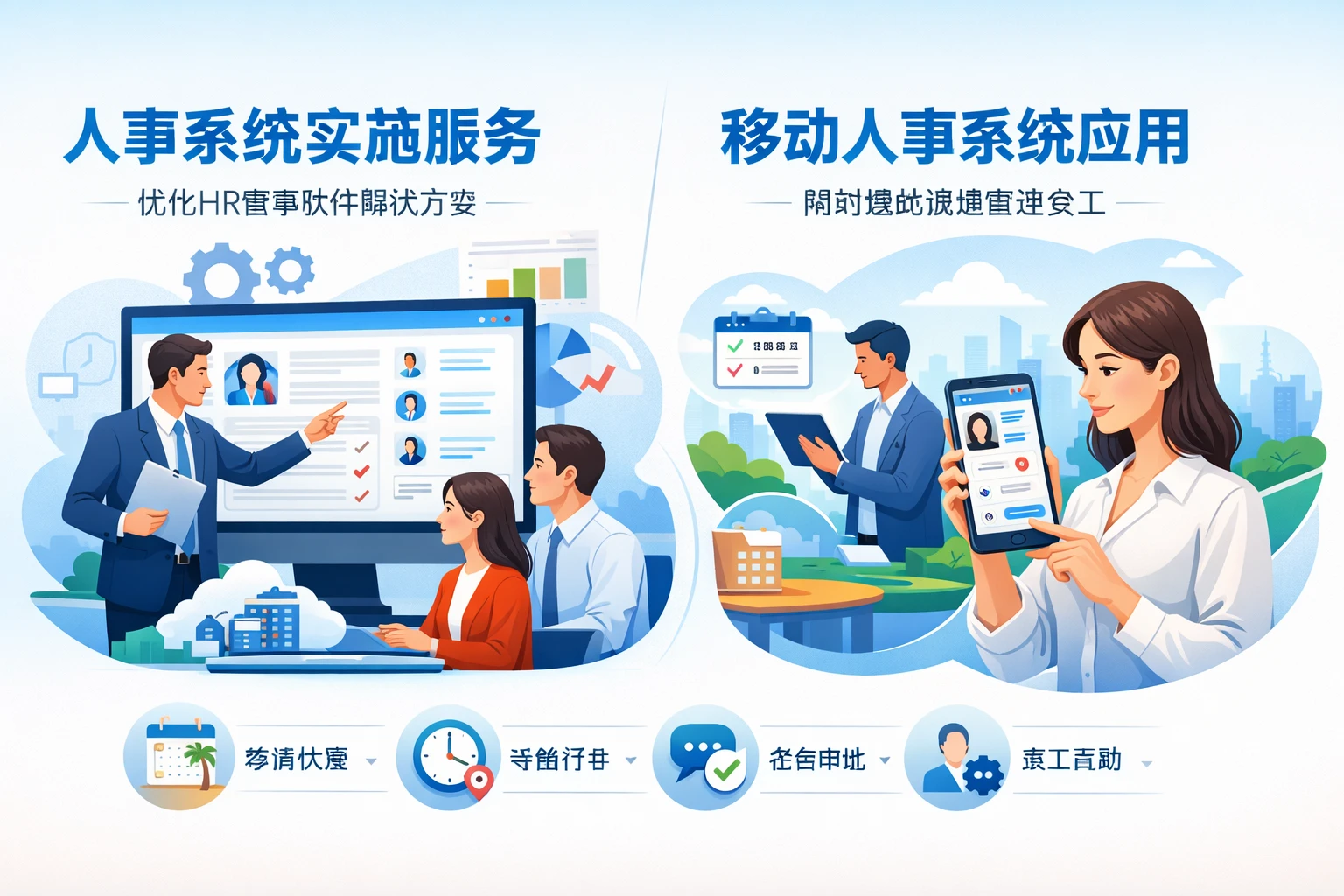 优化HR管理软件中的人事系统实施服务与移动人事系统应用