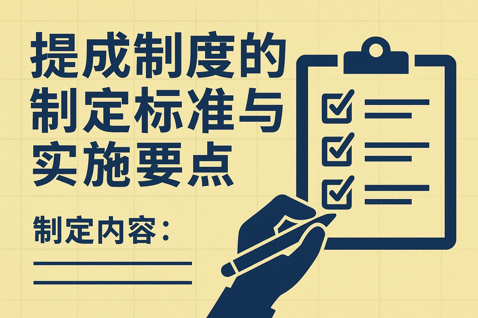 提成制度的制定标准与实施要点