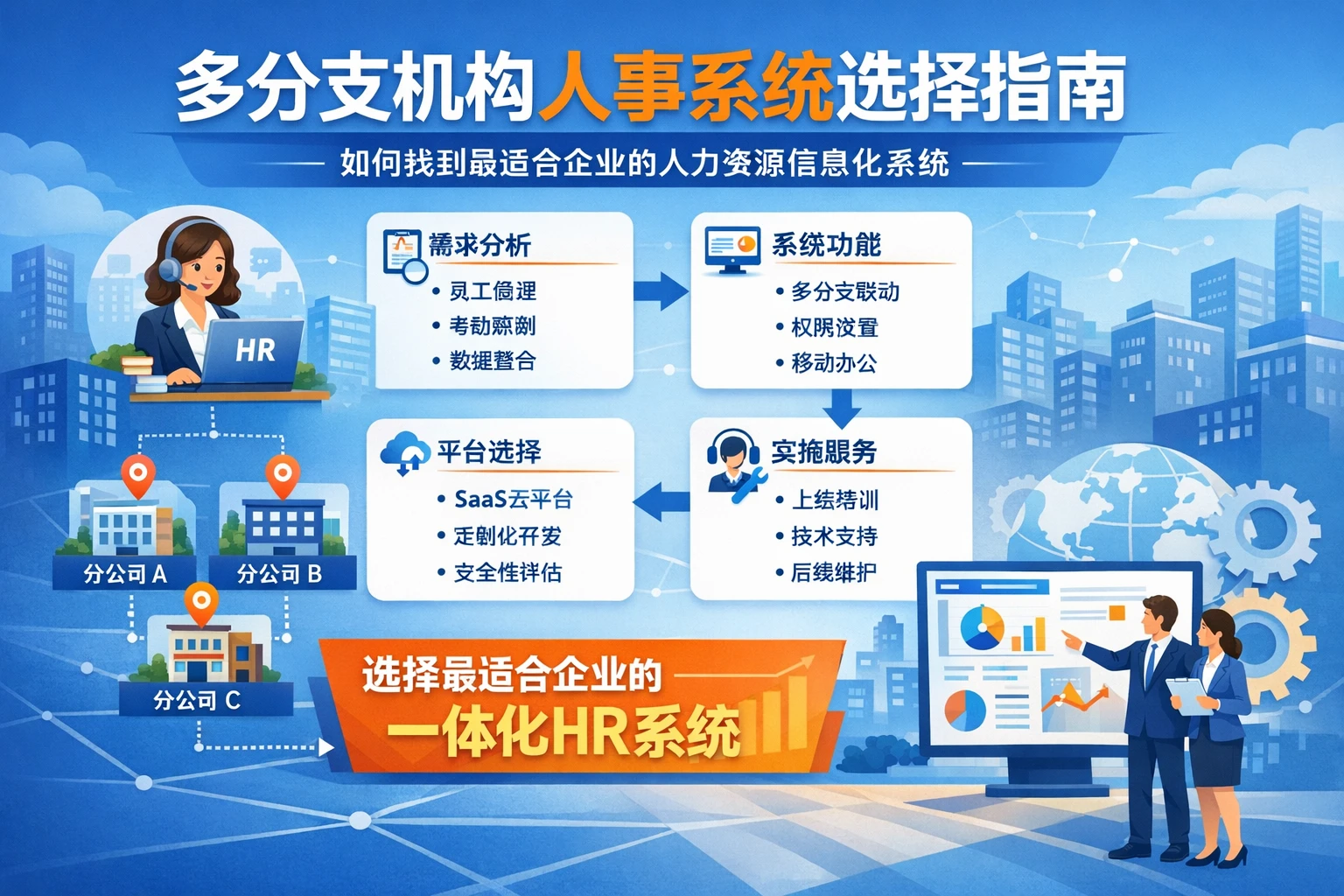 多分支机构人事系统选择指南：如何找到最适合企业的人力资源信息化系统