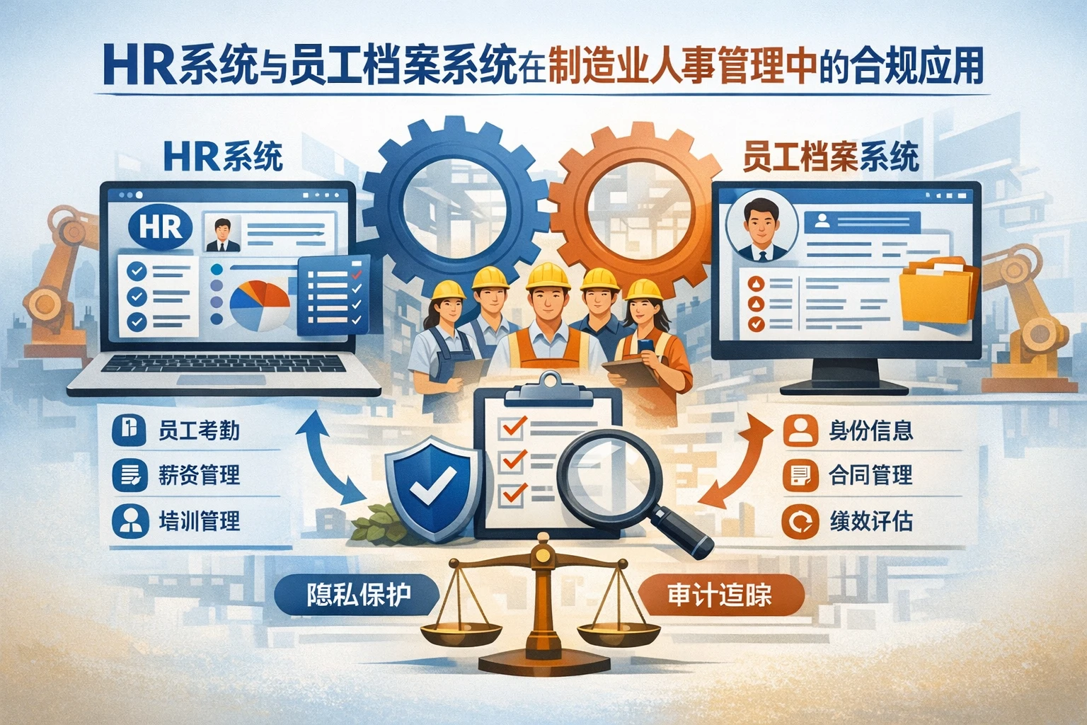 HR系统与员工档案系统在制造业人事管理中的合规应用