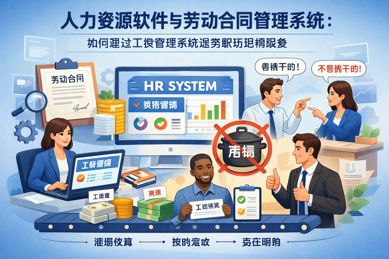 人力资源软件与劳动合同管理系统:如何通过工资管理系统避免职场甩锅现象