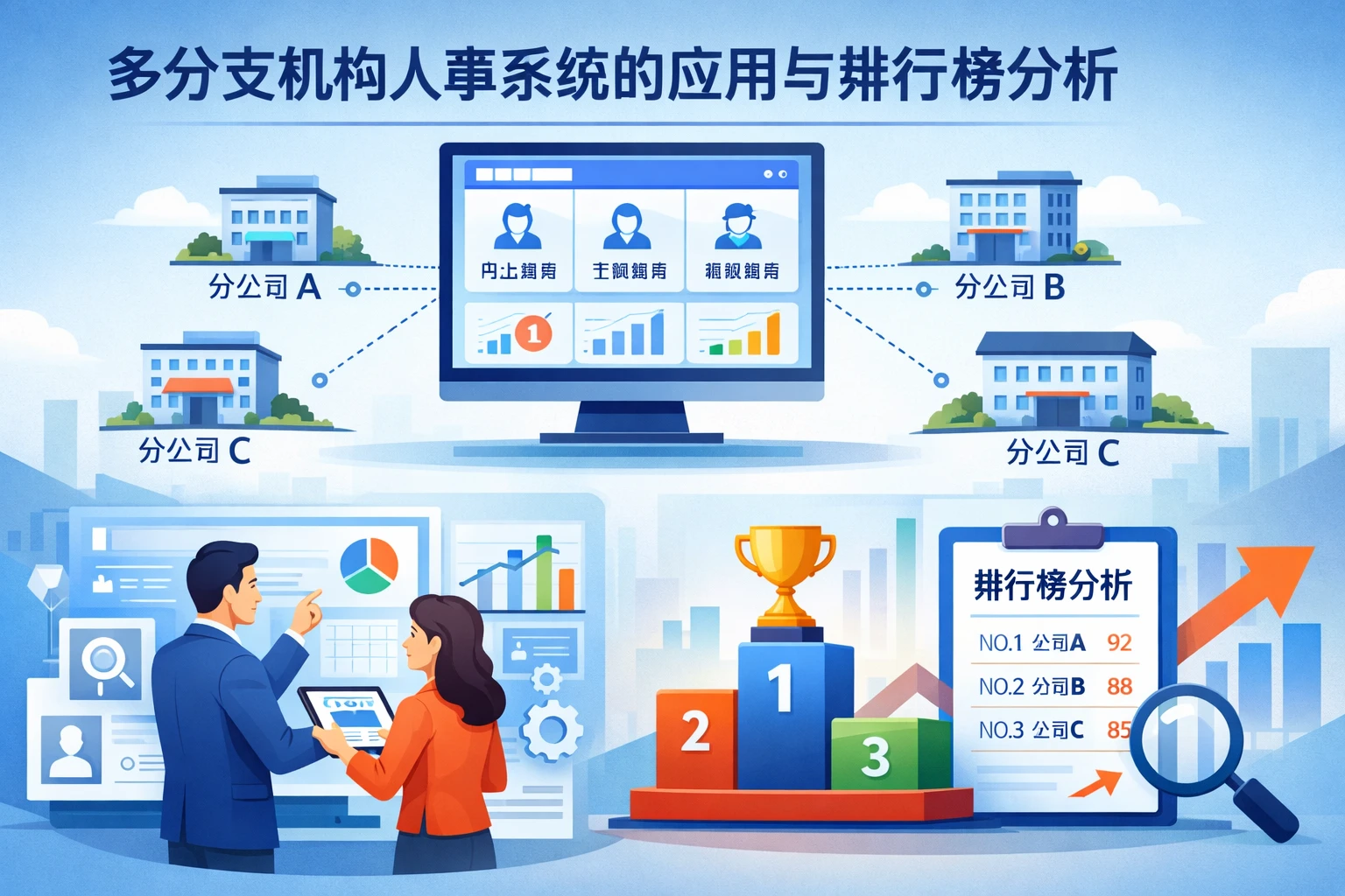 多分支机构人事系统在人事管理软件中的应用与排行榜分析