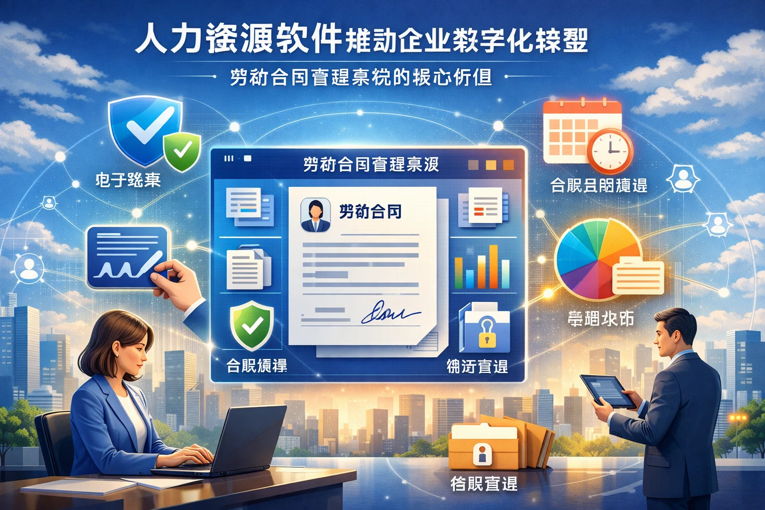 人力资源软件推动企业数字化转型：劳动合同管理系统的核心价值