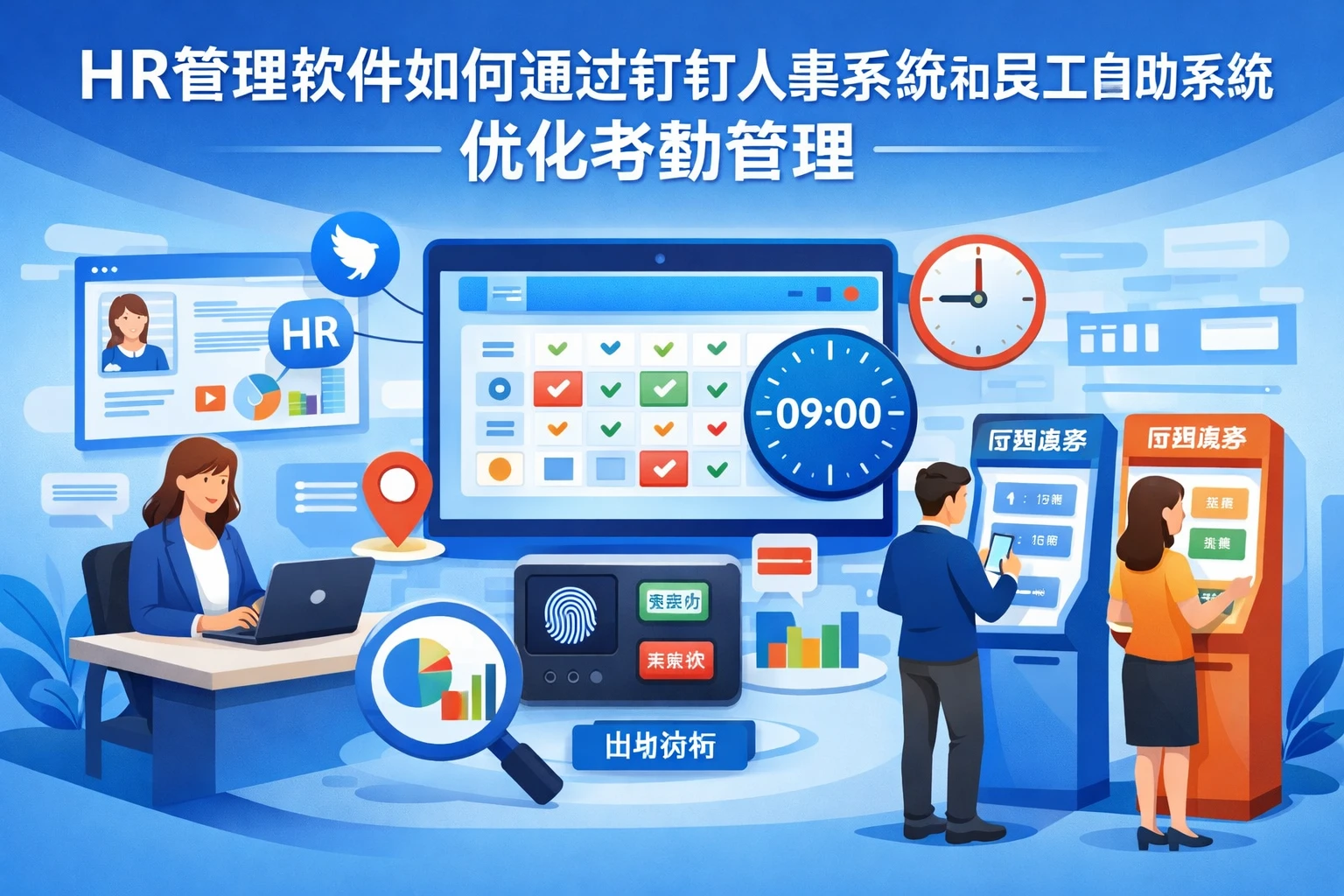 HR管理软件如何通过钉钉人事系统和员工自助系统优化考勤管理