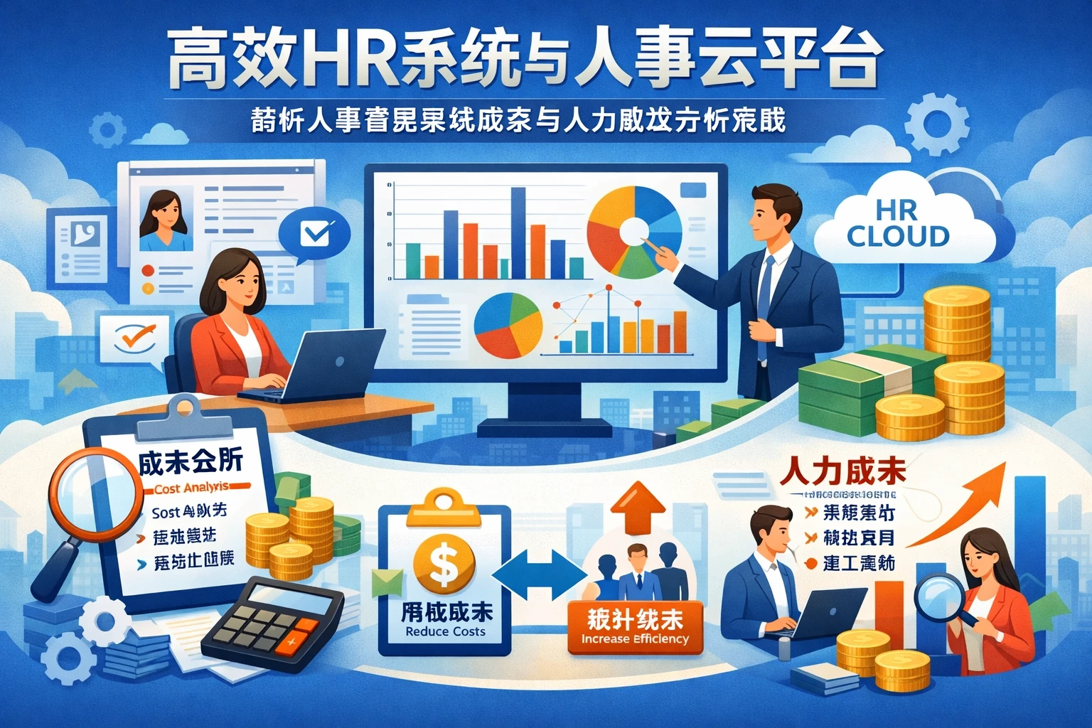 高效HR系统与人事云平台：解析人事管理系统成本与人力成本分析策略