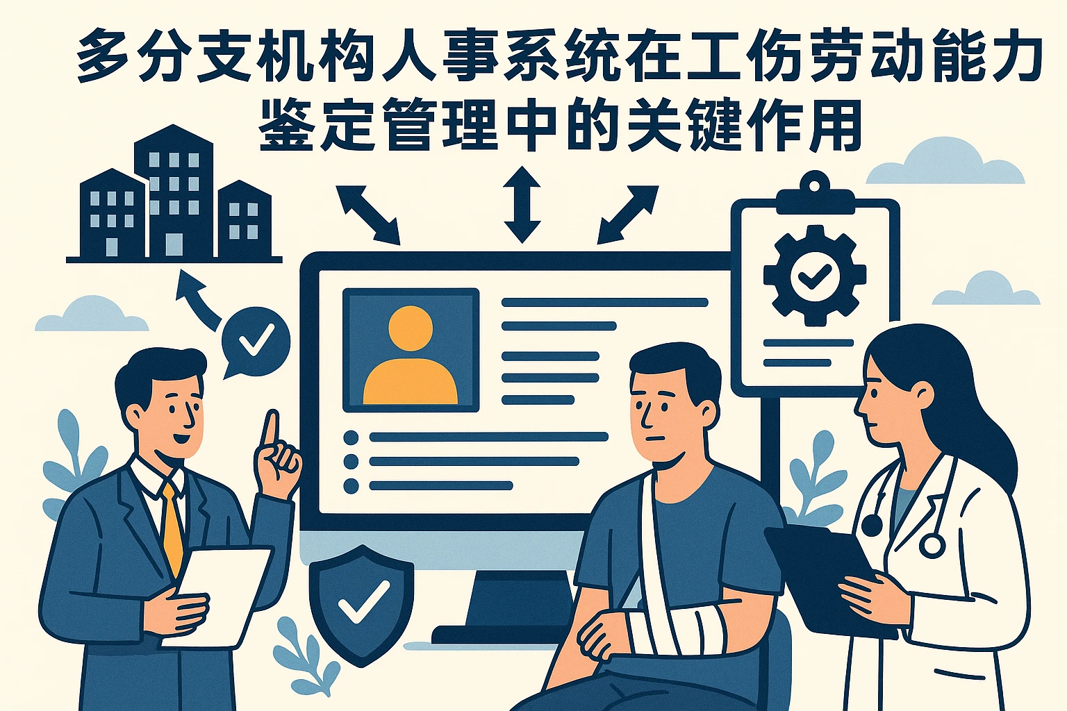 多分支机构人事系统在工伤劳动能力鉴定管理中的关键作用