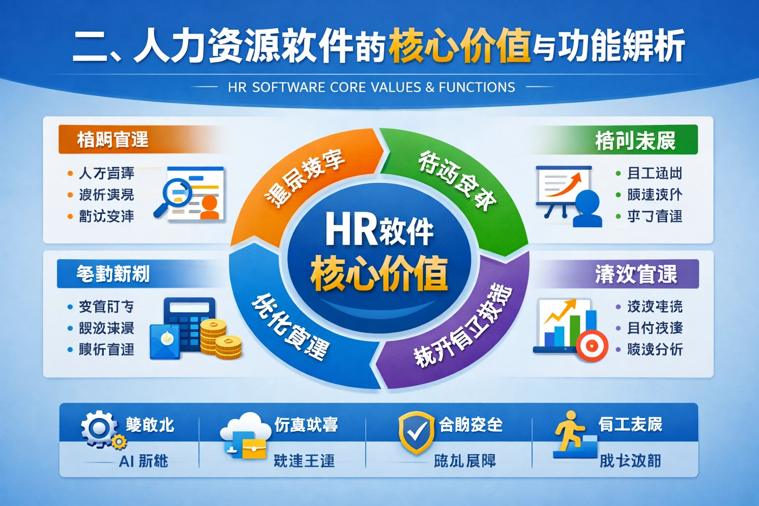 二、人力资源软件的核心价值与功能解析