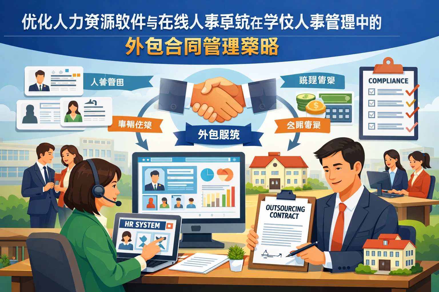 优化人力资源软件与在线人事系统在学校人事管理中的外包合同管理策略
