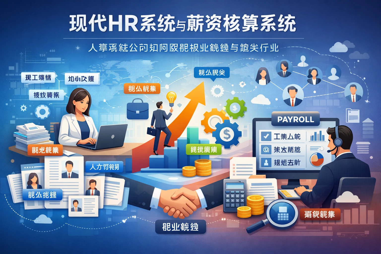 现代HR系统与薪资核算系统：人事系统公司如何赋能职业转型与猎头行业