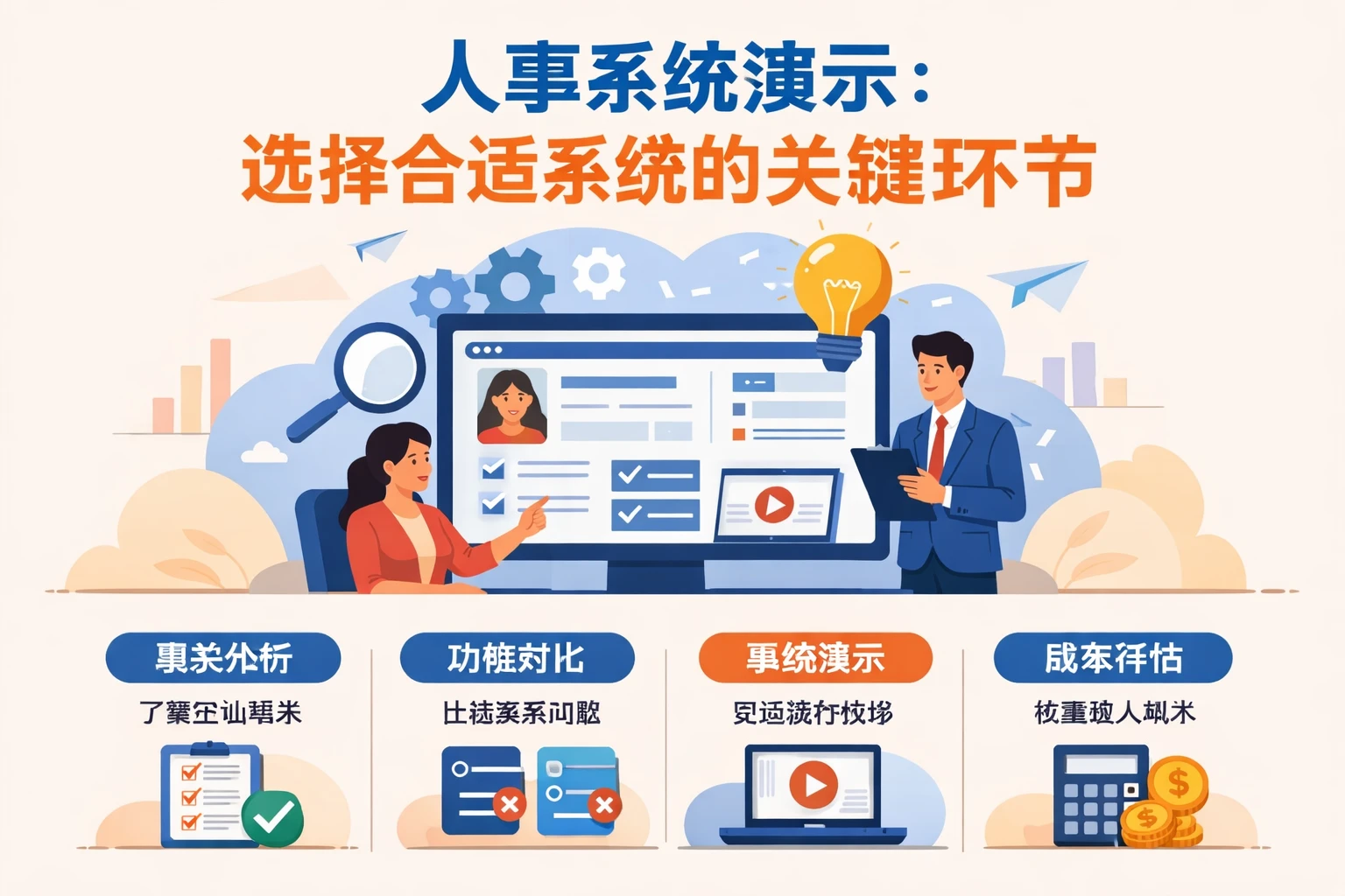 人事系统演示：选择合适系统的关键环节