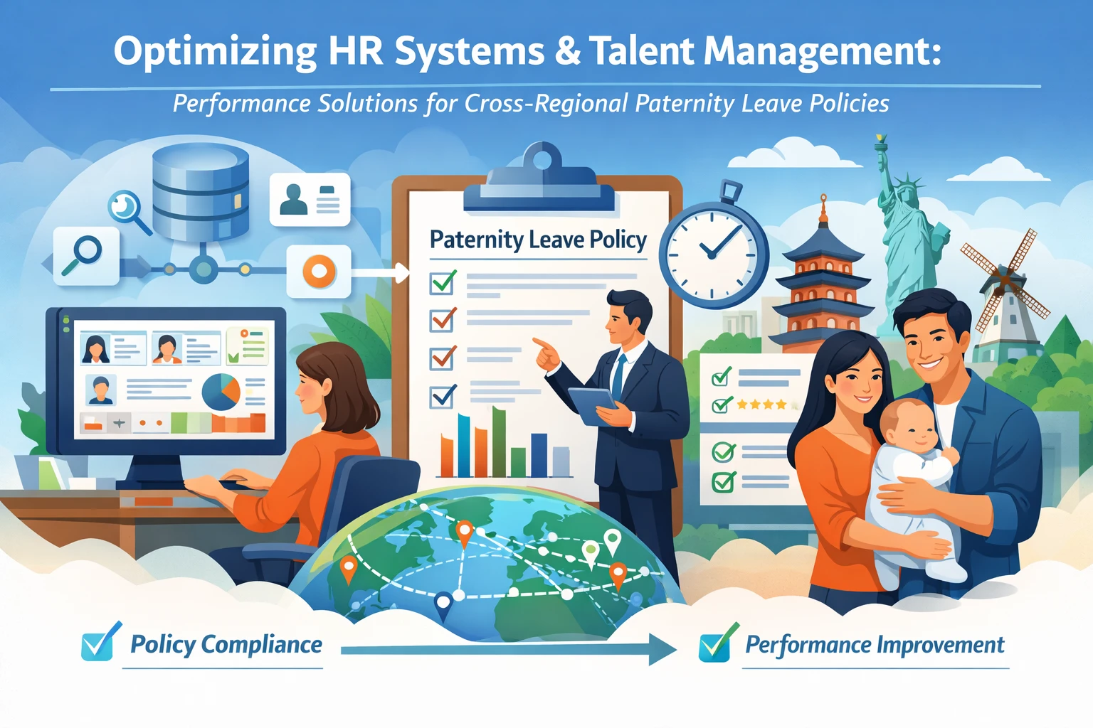 优化HR系统与人才库管理：跨地区陪产假政策的绩效管理解决方案