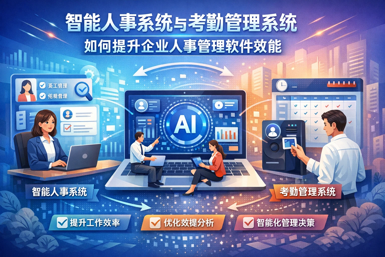 智能人事系统与考勤管理系统如何提升企业人事管理软件效能