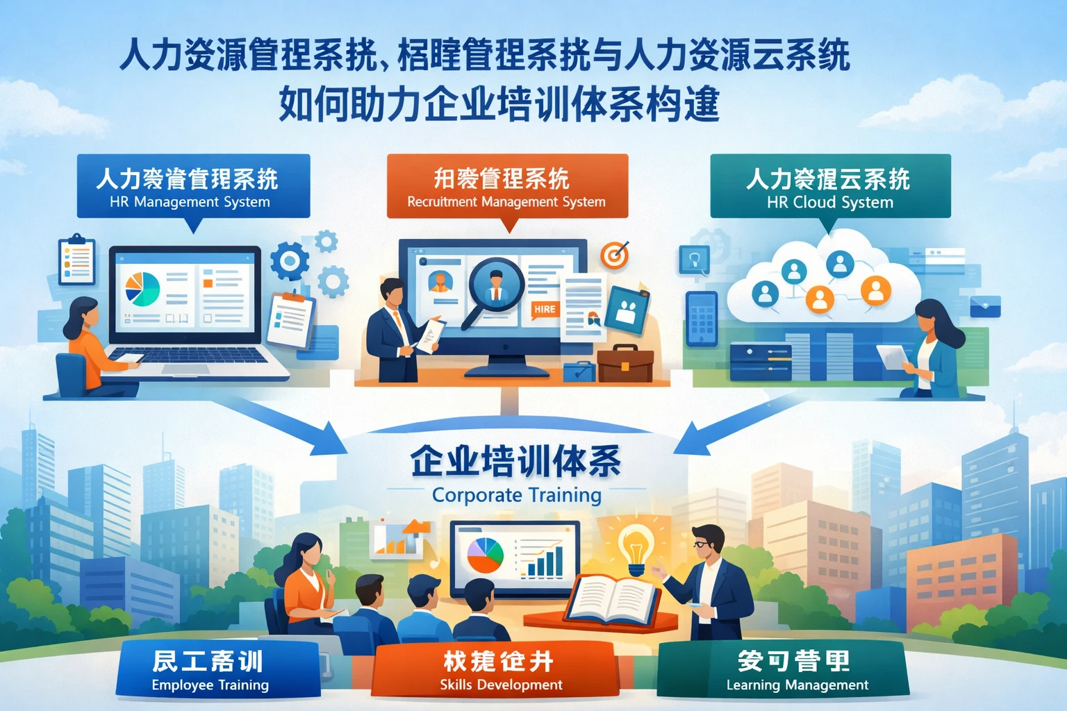 人力资源管理系统、招聘管理系统与人力资源云系统如何助力企业培训体系构建
