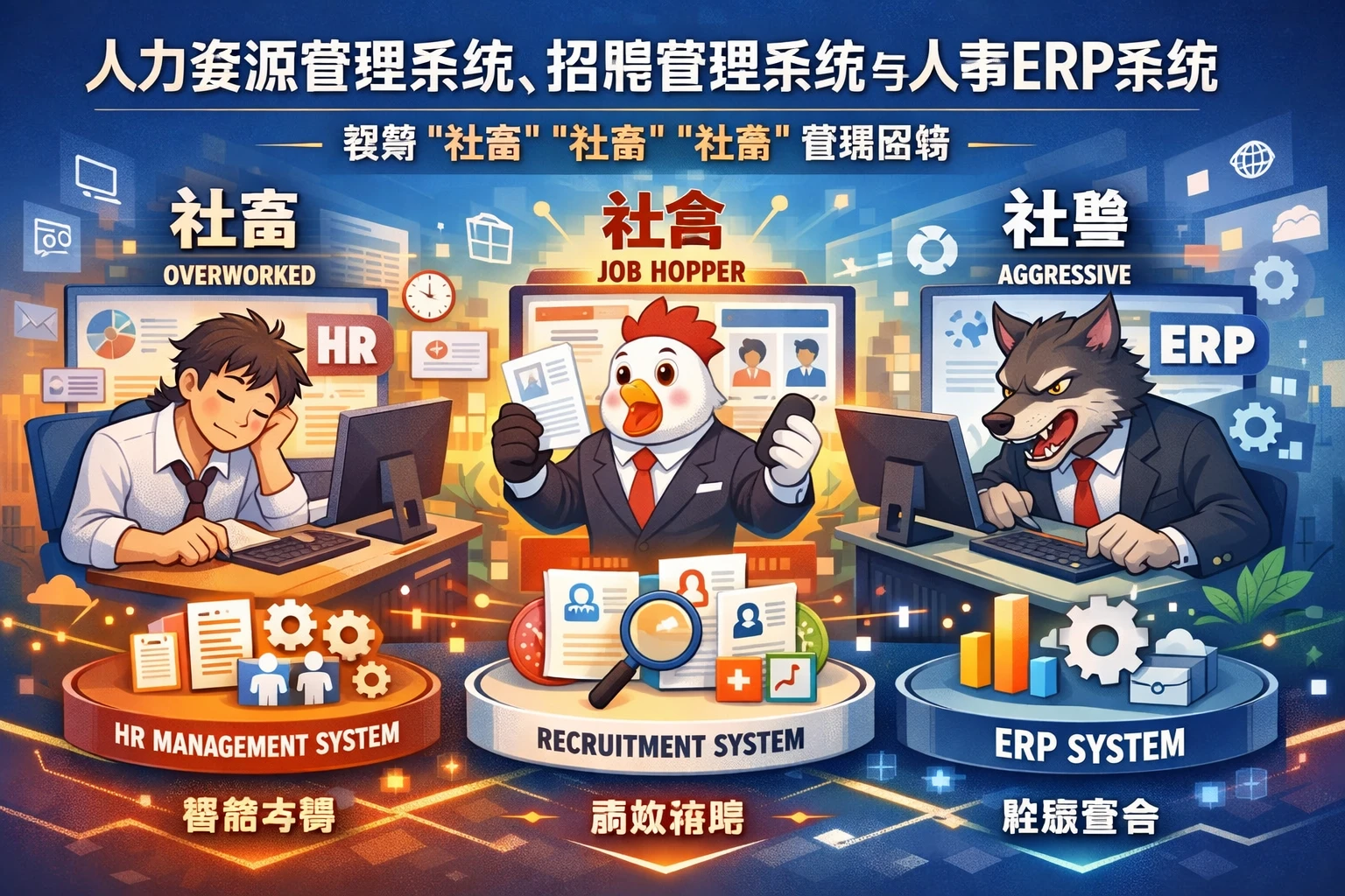 人力资源管理系统、招聘管理系统与人事ERP系统：破解