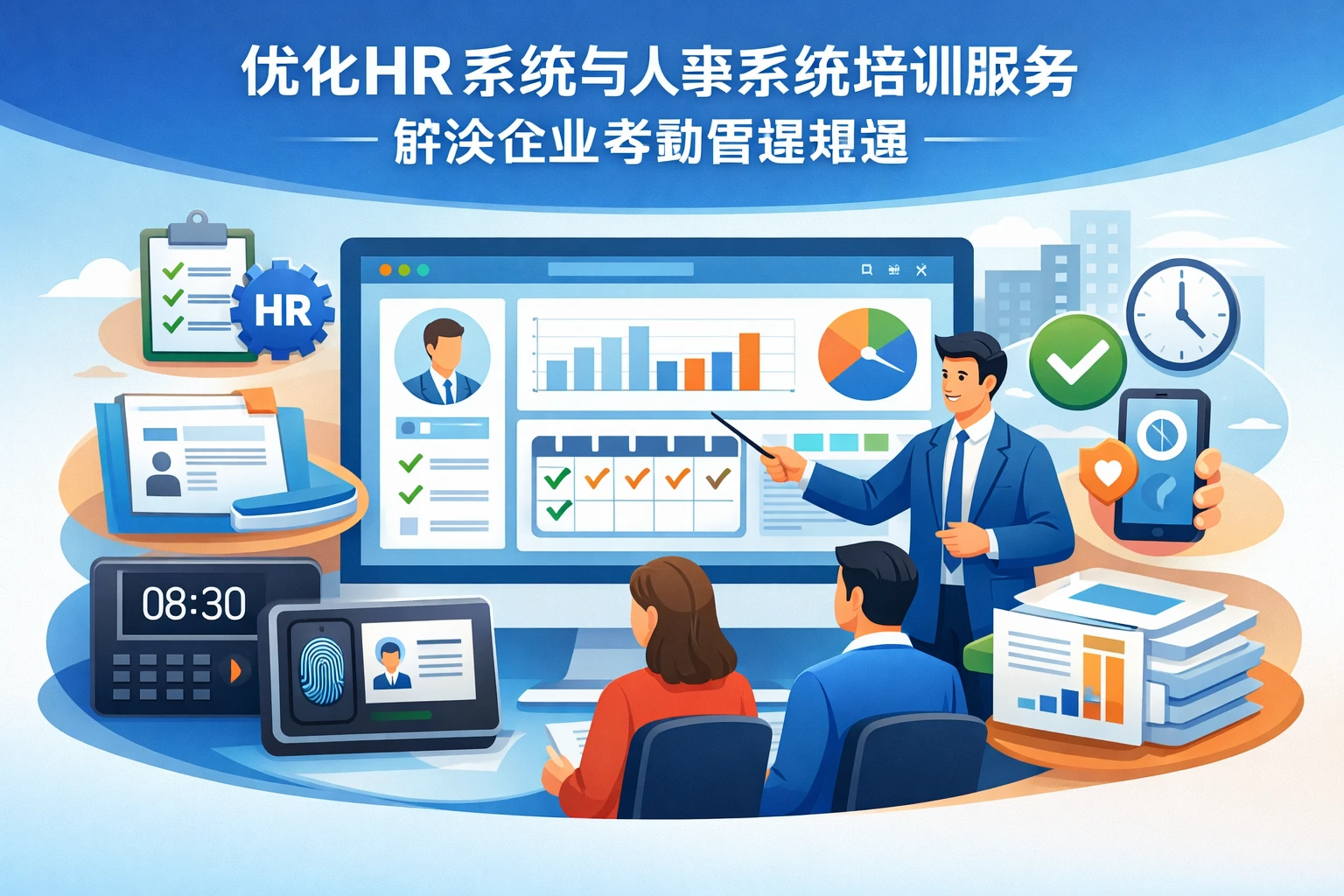 优化HR系统与人事系统培训服务，解决企业考勤管理难题