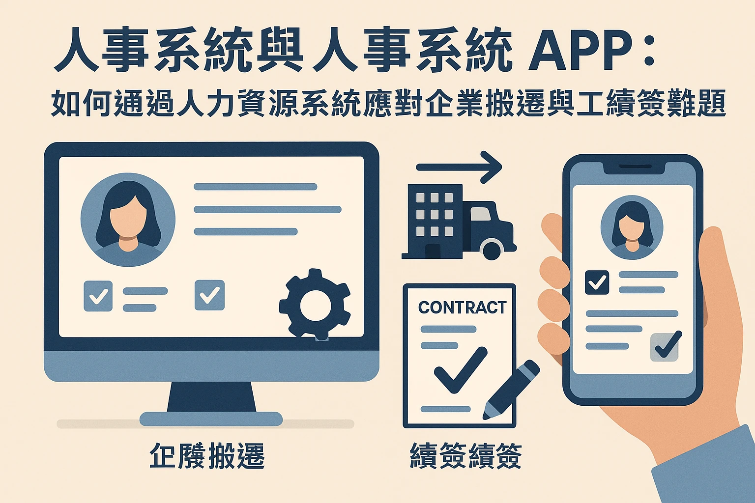 人事系统与人事系统APP：如何通过人力资源系统应对企业搬迁与员工续签难题