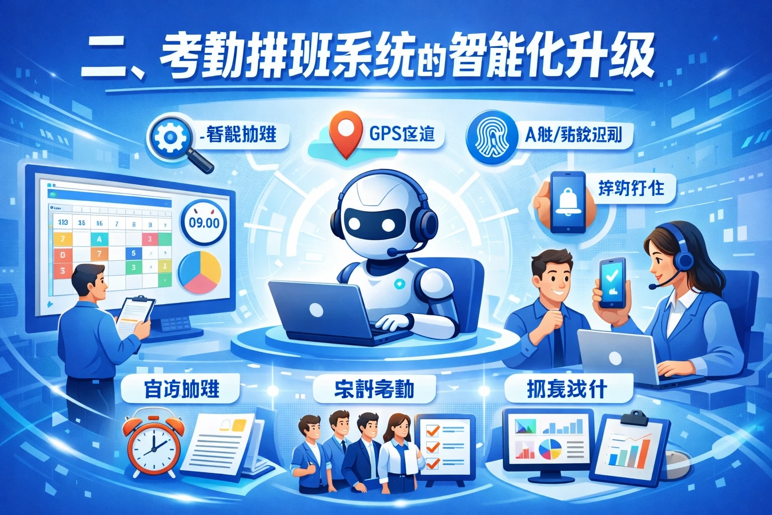 二、考勤排班系统的智能化升级