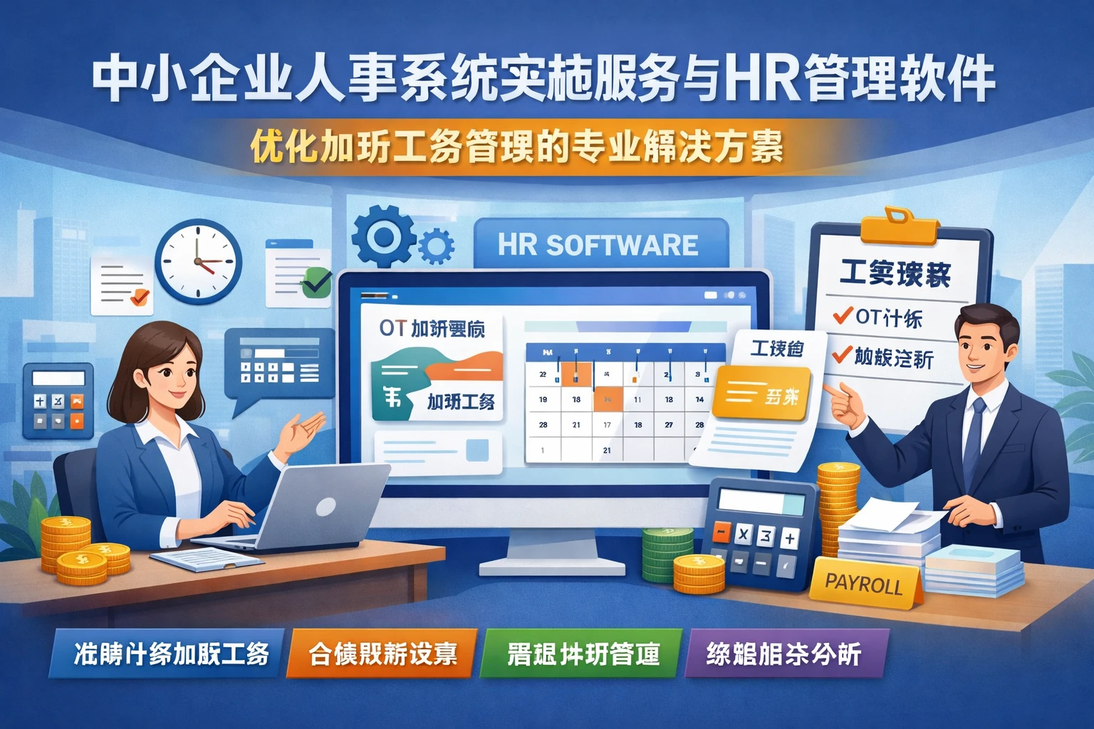 中小企业人事系统实施服务与HR管理软件:优化加班工资管理的专业解决方案