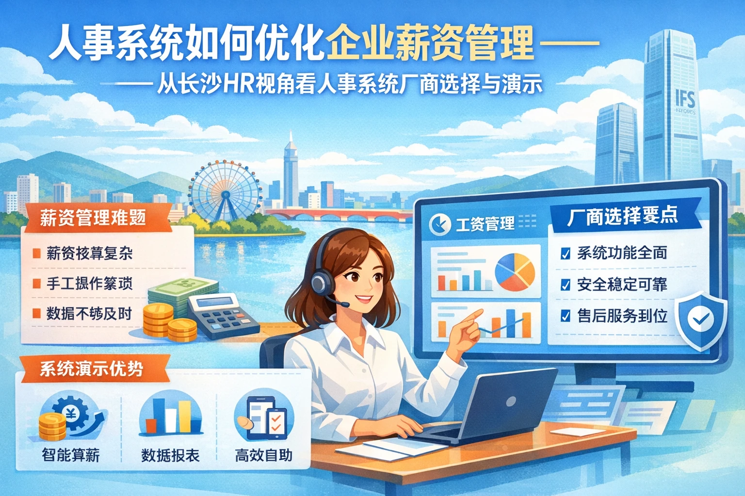 人事系统如何优化企业薪资管理——从长沙HR视角看人事系统厂商选择与演示