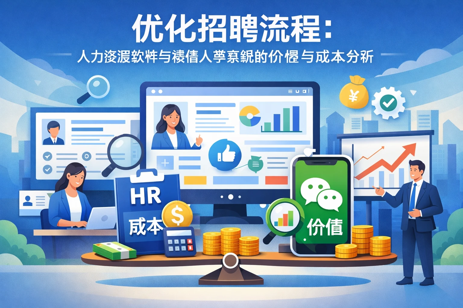 优化招聘流程：人力资源软件与微信人事系统的价值与成本分析