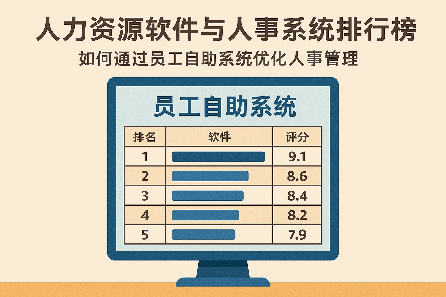 人力资源软件与人事系统排行榜：如何通过员工自助系统优化人事管理