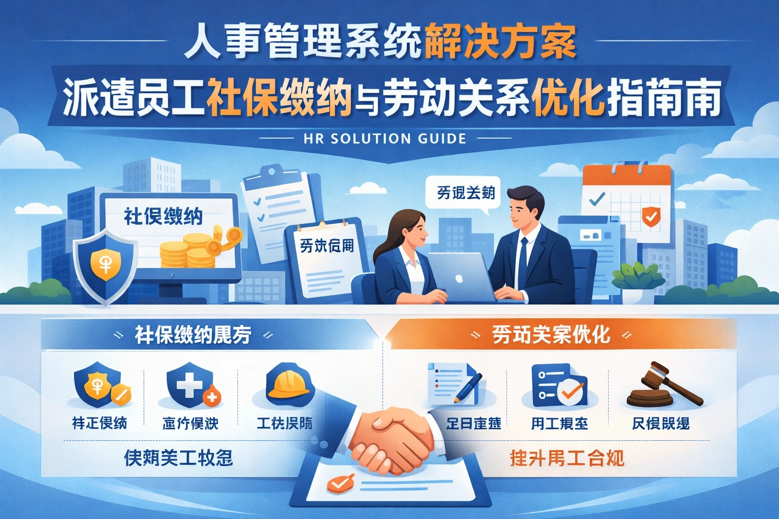 人事管理系统解决方案：派遣员工社保缴纳与劳动关系优化指南