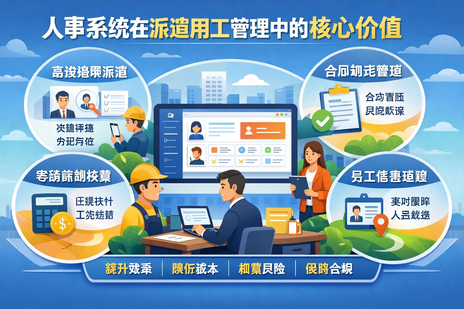 人事系统在派遣用工管理中的核心价值