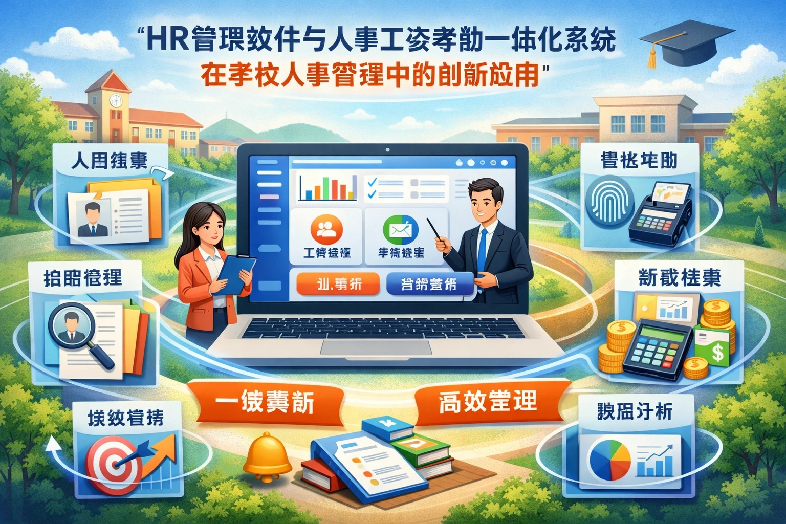 HR管理软件与人事工资考勤一体化系统在学校人事管理中的创新应用