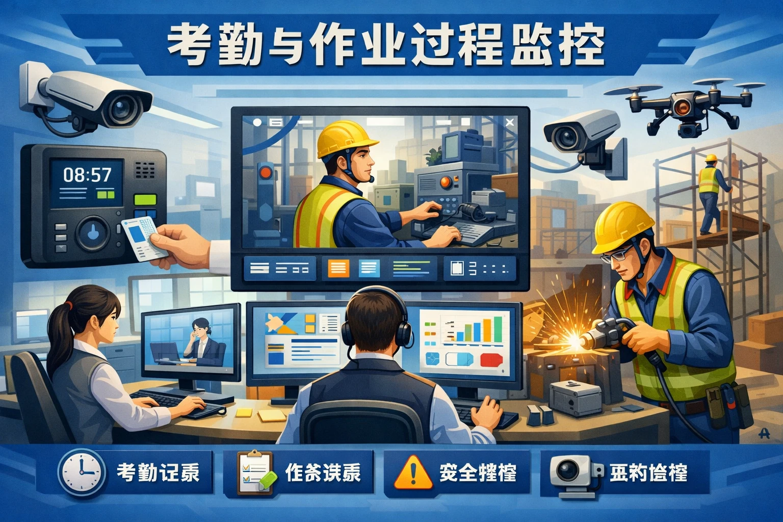 考勤与作业过程监控