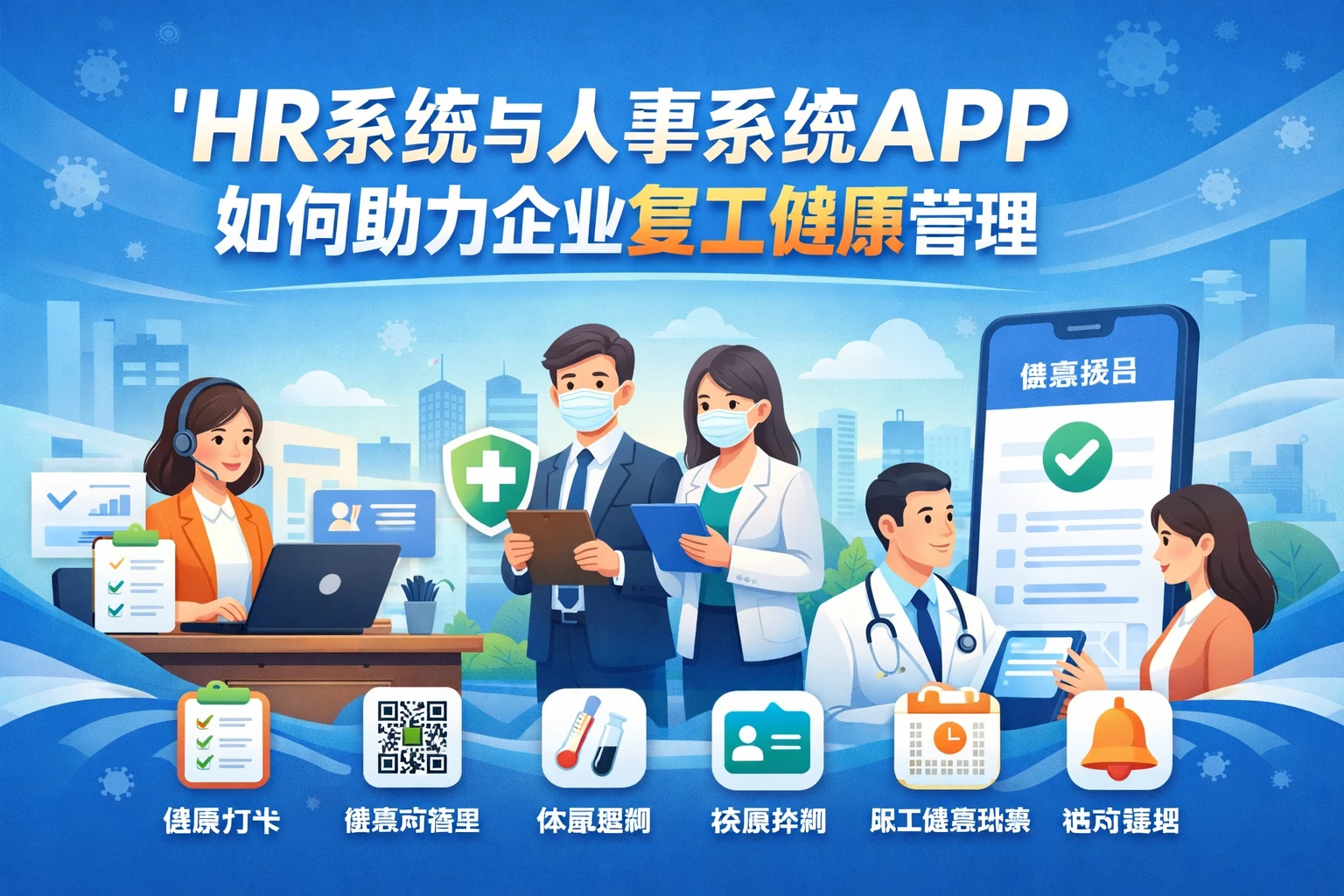 HR系统与人事系统APP如何助力企业复工健康管理