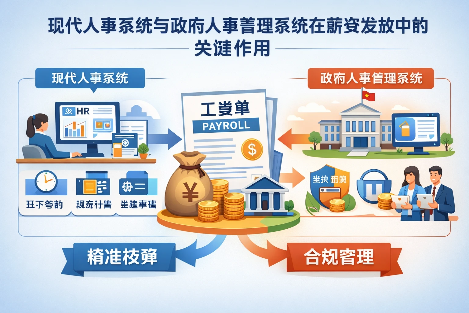 现代人事系统与政府人事管理系统在薪资发放中的关键作用