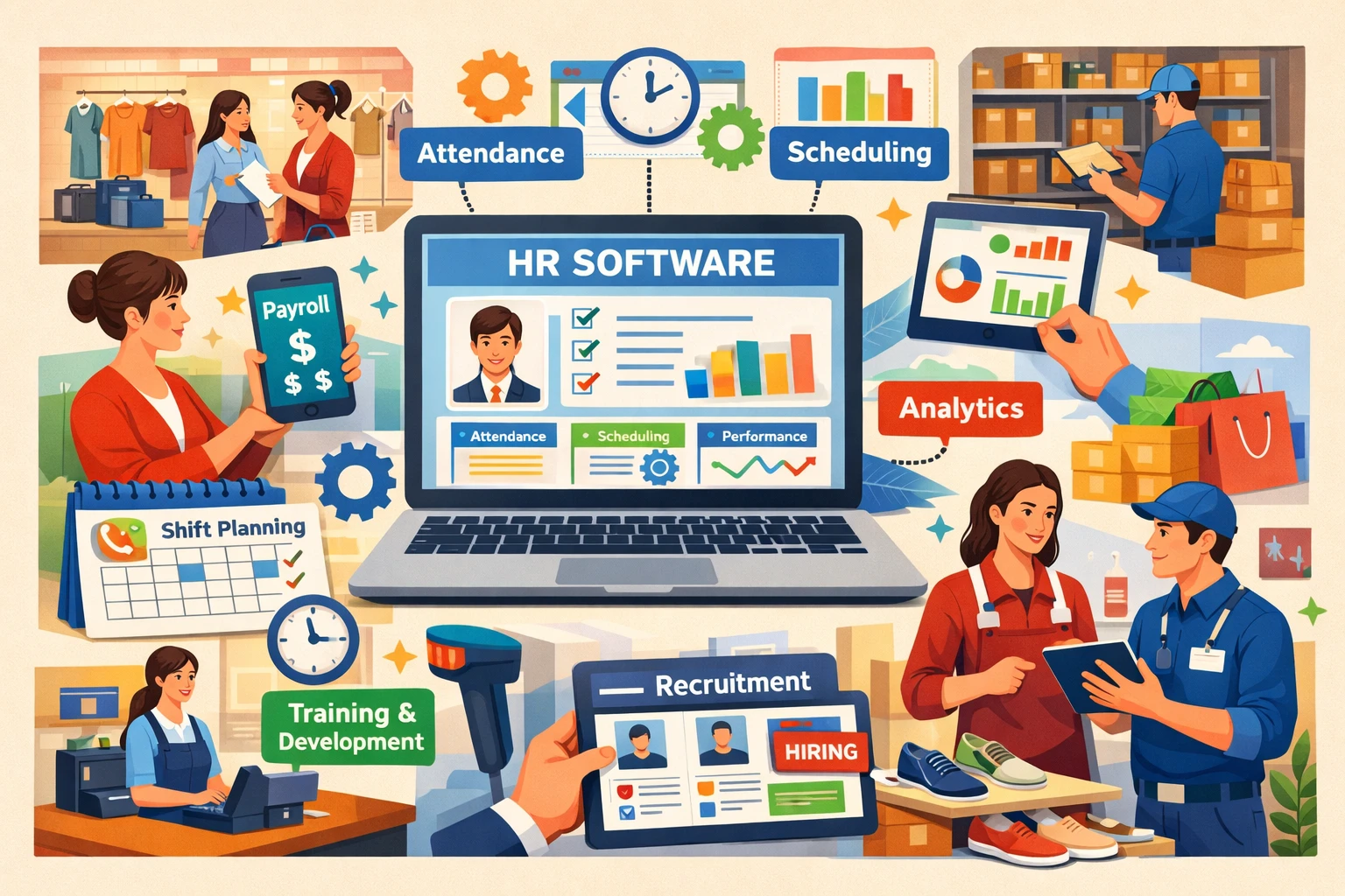 人力资源软件在零售行业的精细化应用