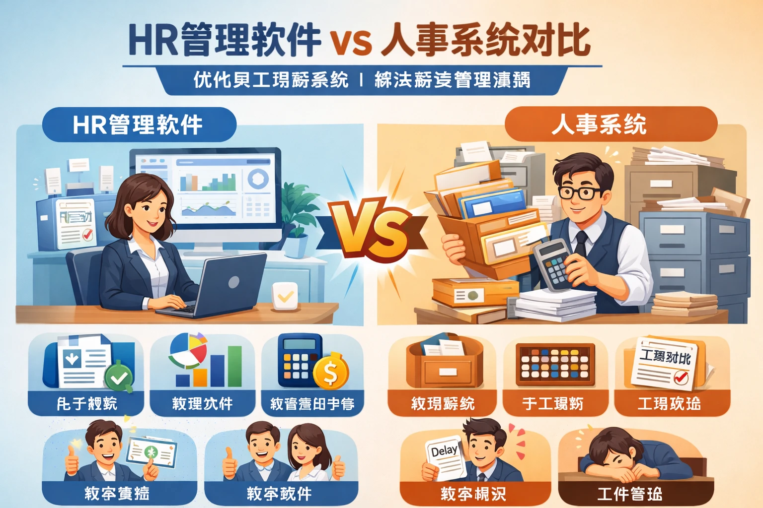 HR管理软件与人事系统对比:优化员工档案系统解决薪资管理难题