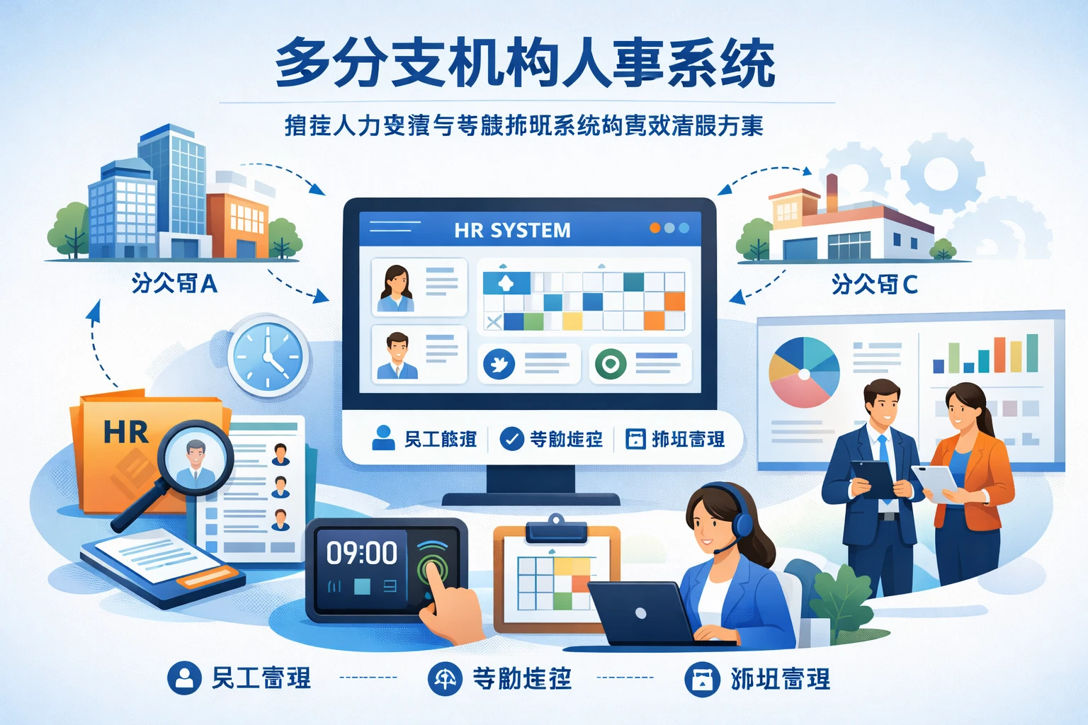 多分支机构人事系统：集成人力资源与考勤排班系统的高效管理方案