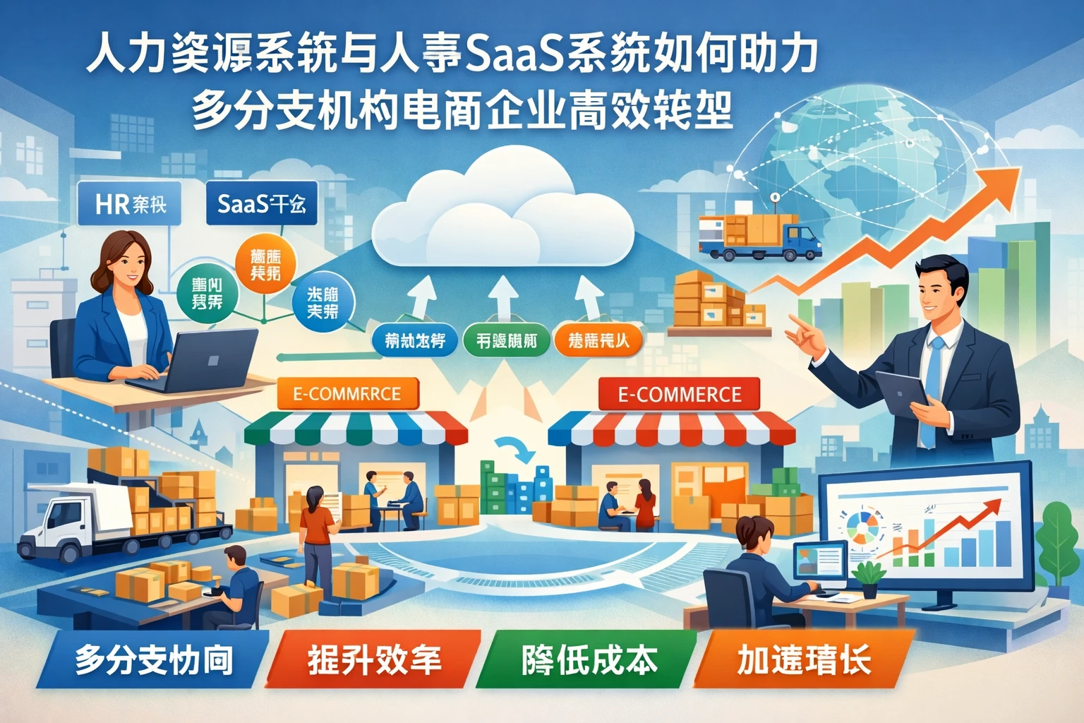 人力资源系统与人事SaaS系统如何助力多分支机构电商企业高效转型