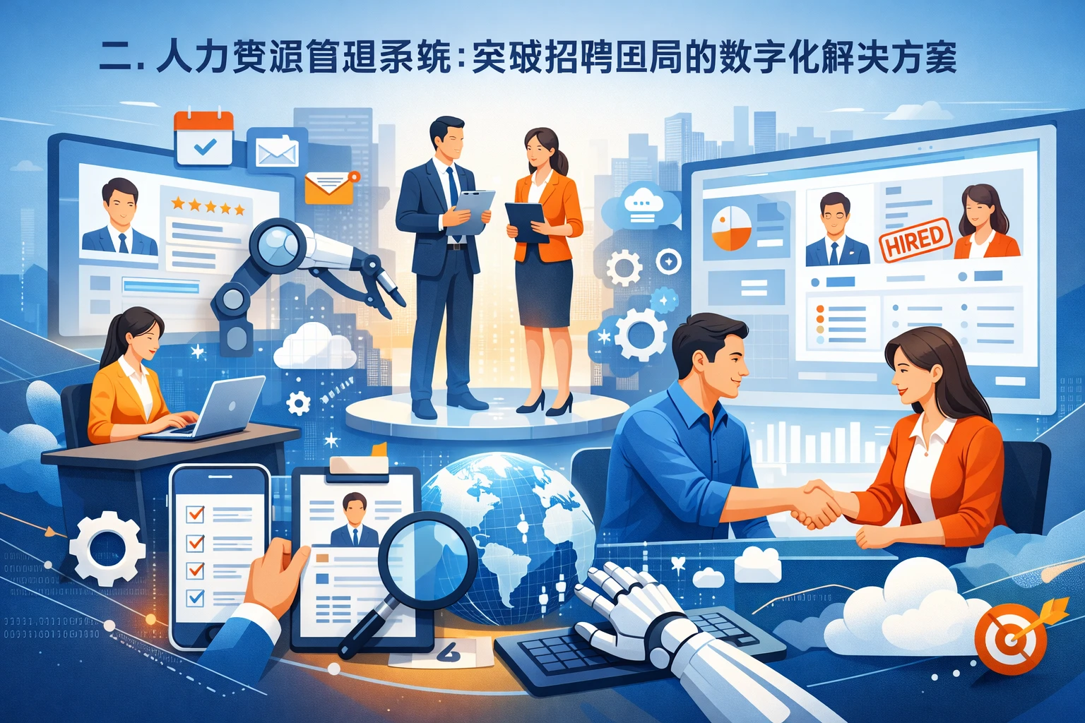 二、人力资源管理系统:突破招聘困局的数字化解决方案