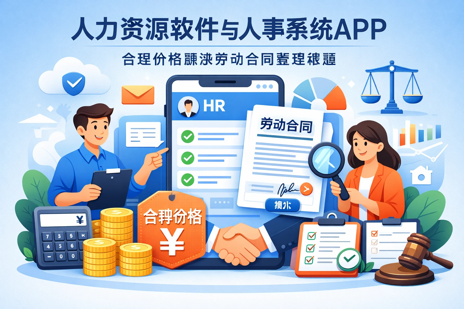 人力资源软件与人事系统APP：合理价格解决劳动合同管理难题