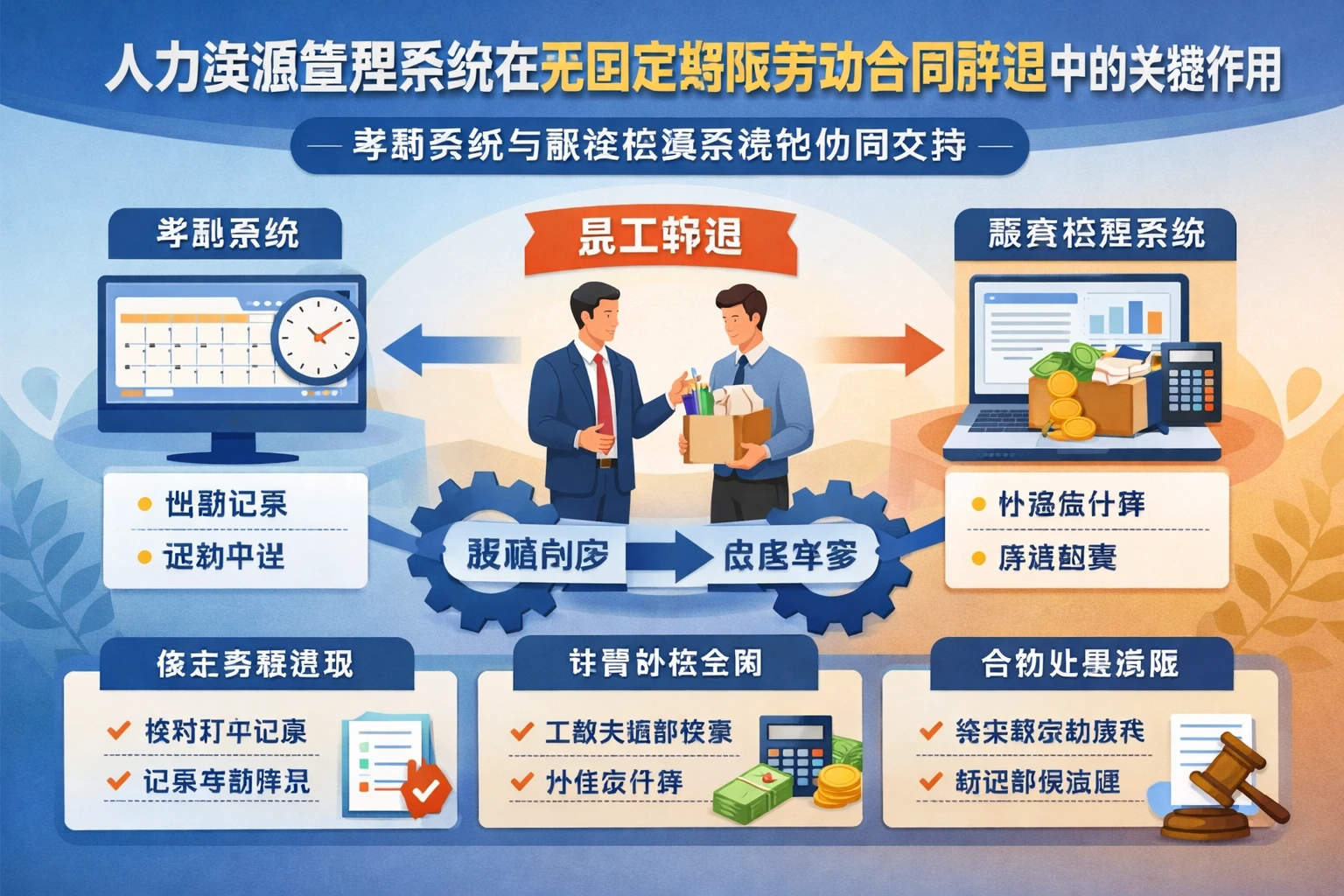 人力资源管理系统在无固定期限劳动合同辞退中的关键作用——考勤系统与薪资核算系统的协同支持