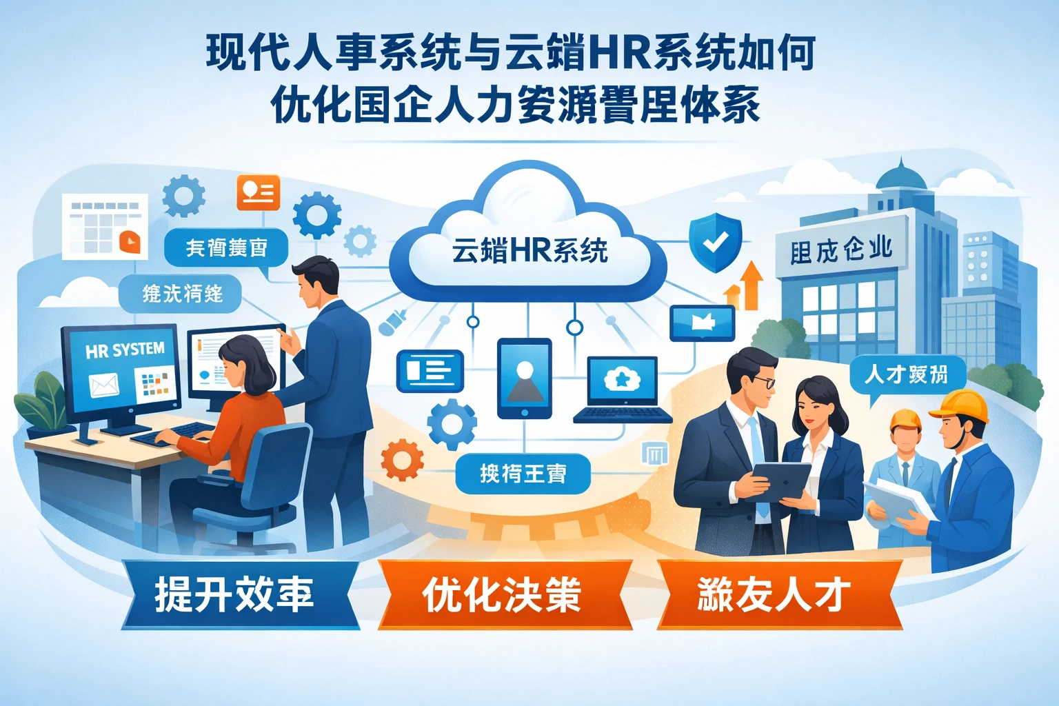 现代人事系统与云端HR系统如何优化国企人力资源管理体系
