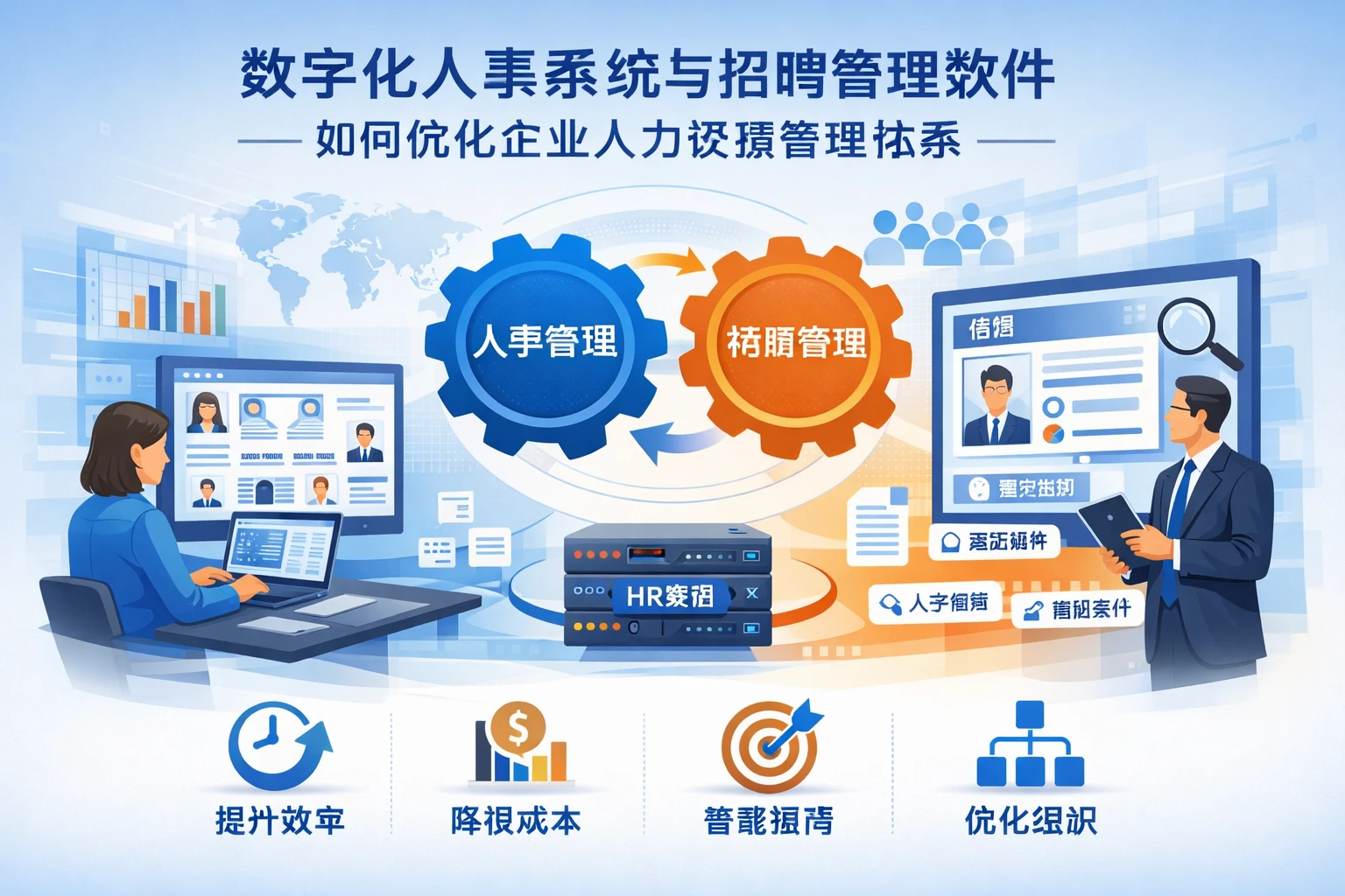 数字化人事系统与招聘管理软件如何优化企业人力资源管理体系