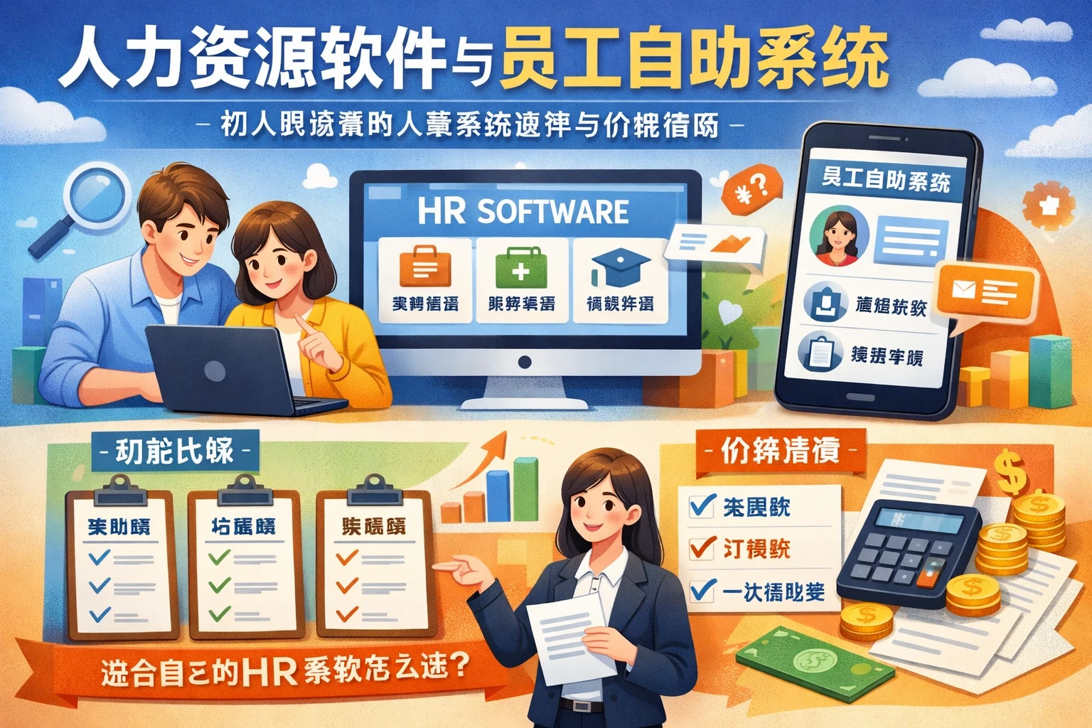 人力资源软件与员工自助系统：初入职场者的人事系统选择与价格指南