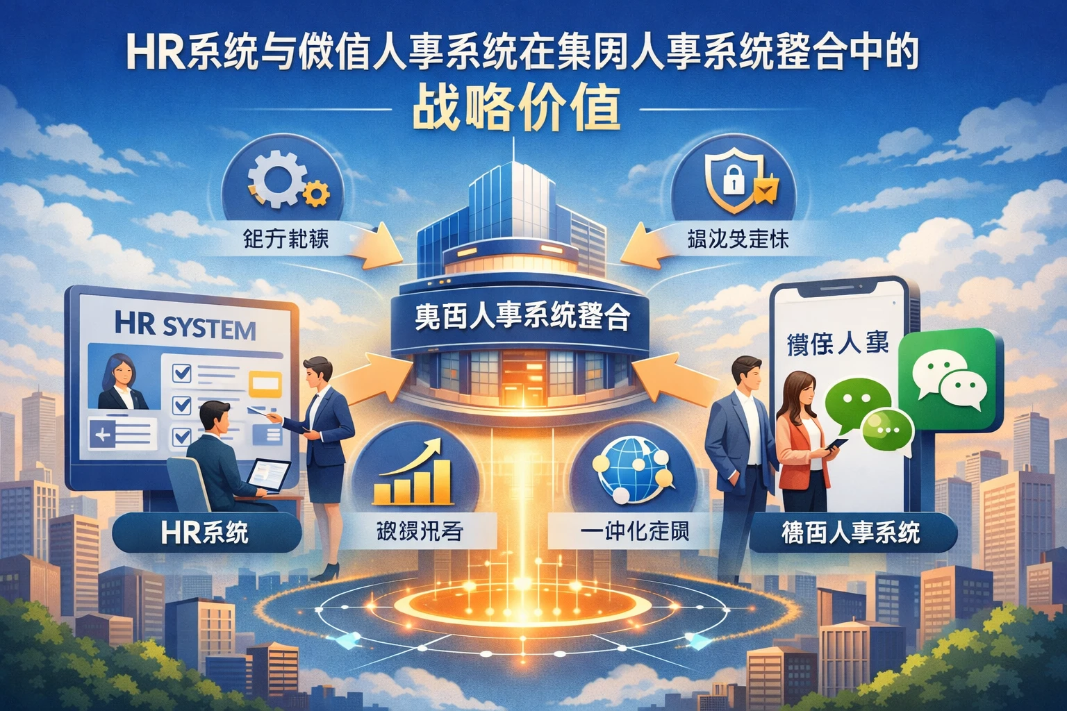 HR系统与微信人事系统在集团人事系统整合中的战略价值